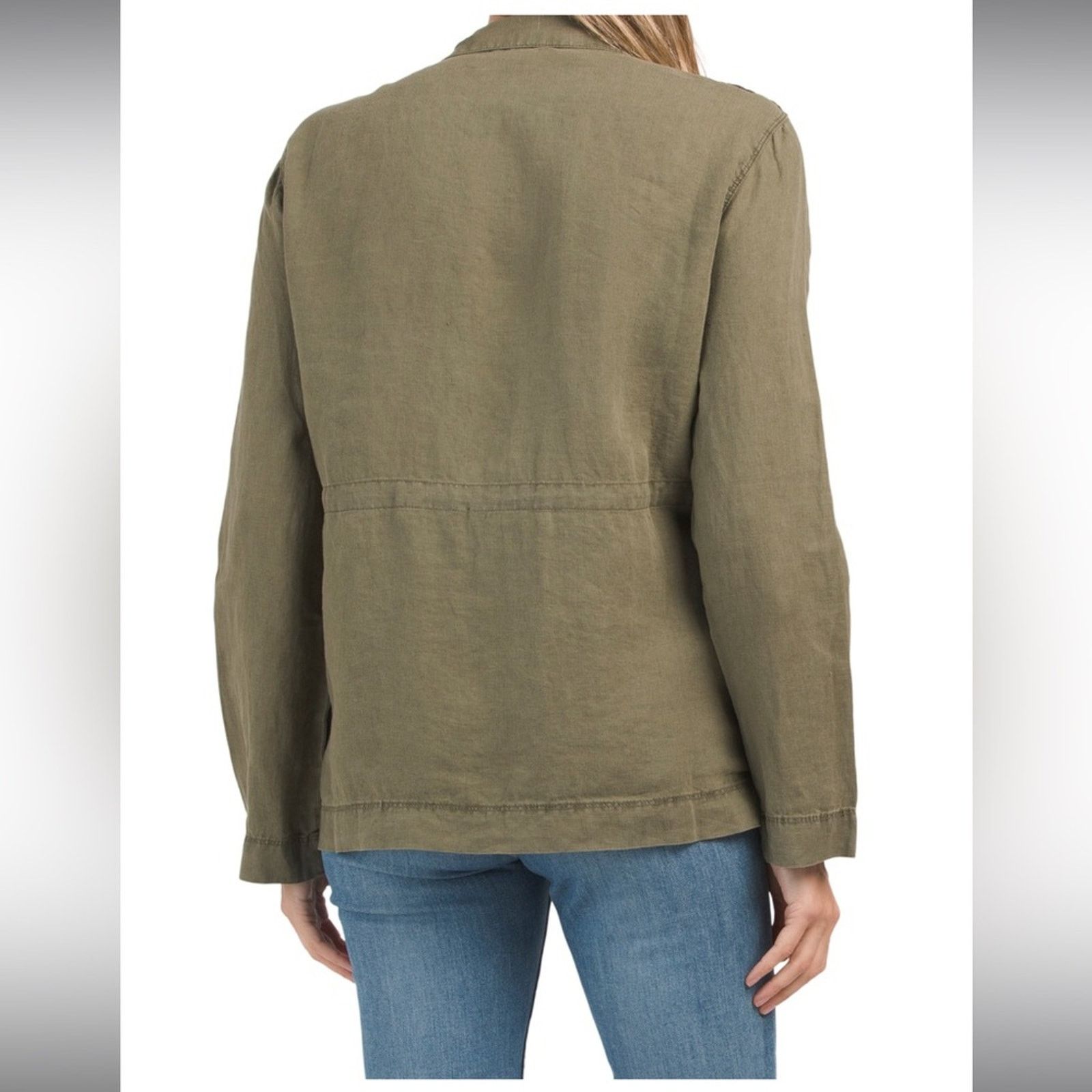 Michael Stars 🎉LAST PIECE🎉MICHAEL STARS Linen Frankie‎ Anorak Jacket Size L / US 10 / IT 46 - 2 Thumbnail