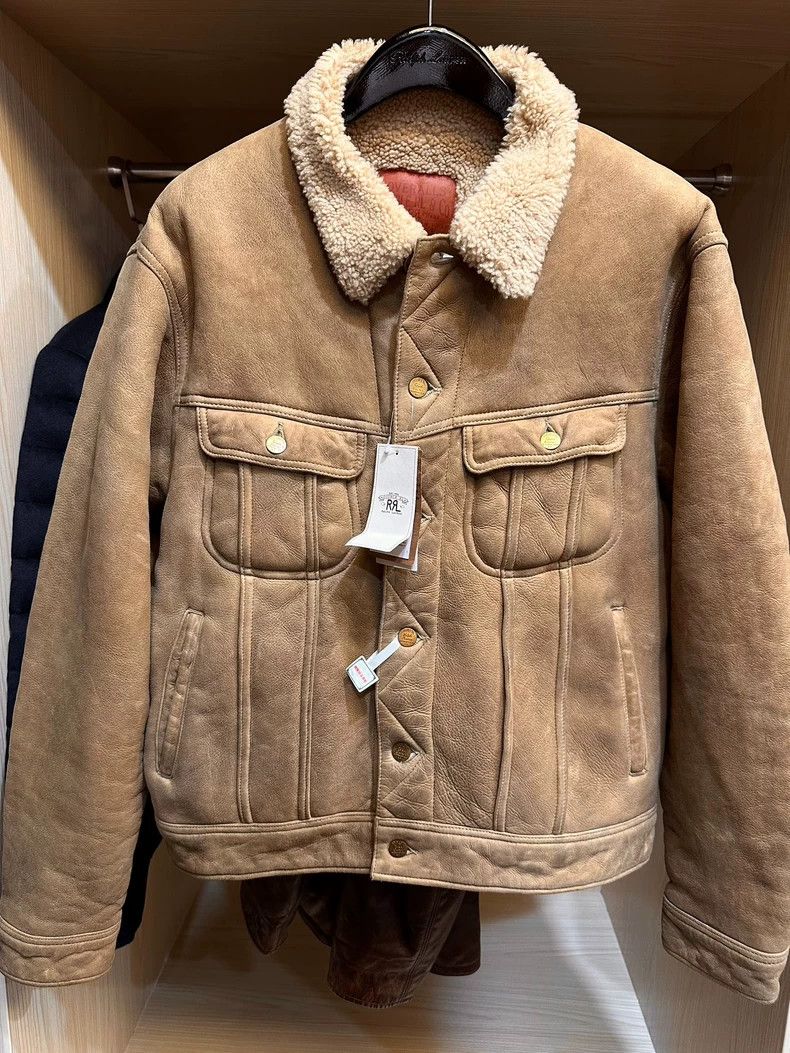 RRL Ralph Lauren RRL Ralph Lauren TYPE3 Storm Knight Jacket Sheepskin and F Size US S / EU 44-46 / 1 - 1 Thumbnail