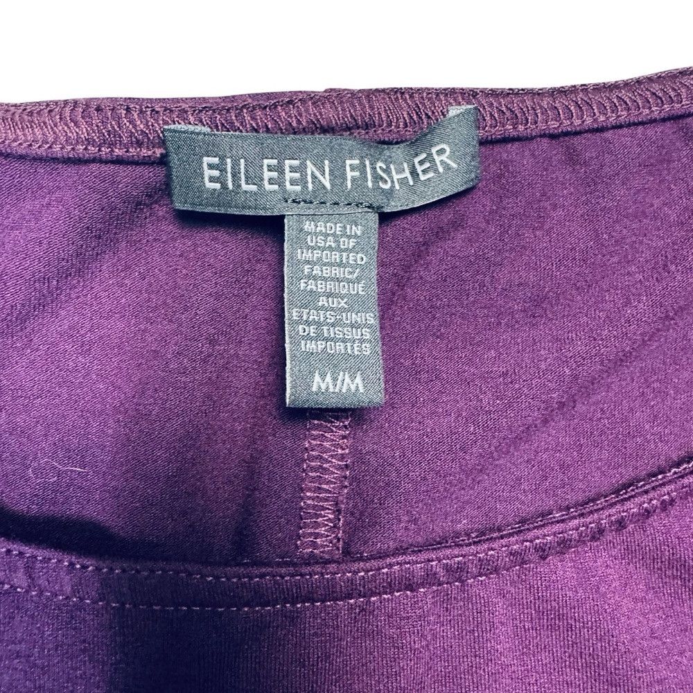 Eileen Fisher Eileen Fisher Hi-Low Long Sleeve Purple Dress Size M Size M / US 6-8 / IT 42-44 - 6 Thumbnail