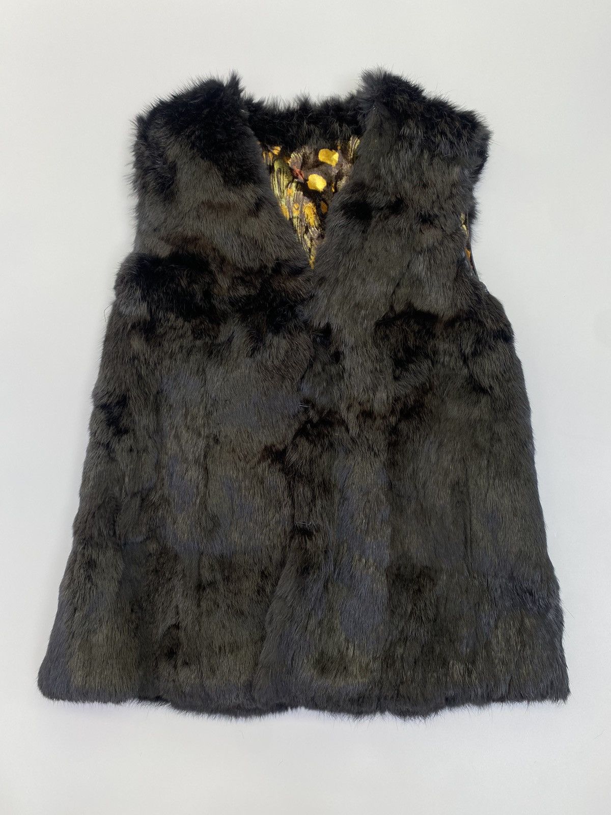 Vintage CSC Rabbit Fur Vest Size L / US 10 / IT 46 - 5 Thumbnail