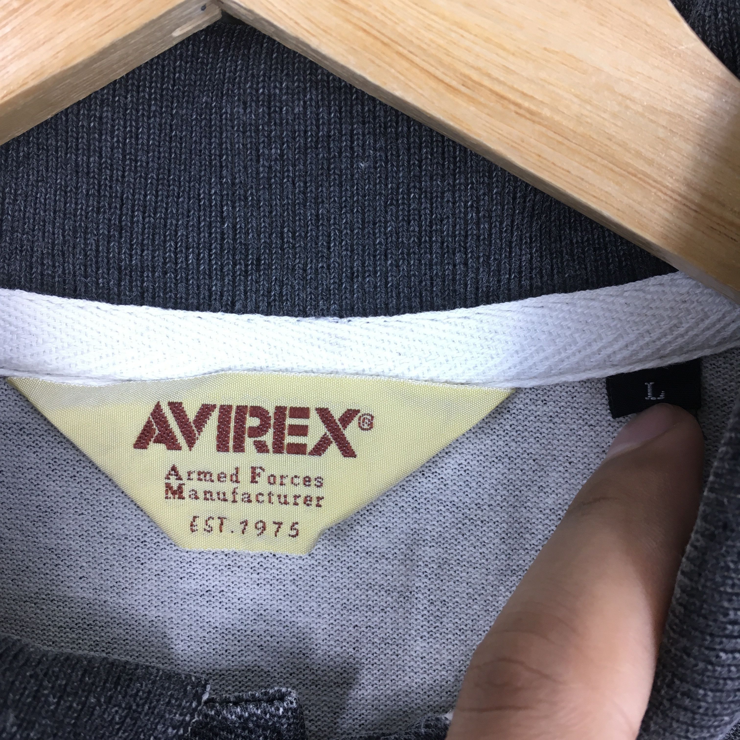 Avirex × Vintage Vintage Avirex Flying Tigers Air Force Polo Shirt Large Size US L / EU 52-54 / 3 - 5 Thumbnail