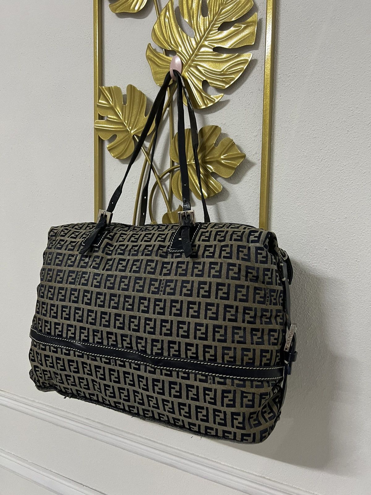 Fendi FENDI ZUCCHINO CANVAS HANDBAG Size ONE SIZE - 4 Thumbnail