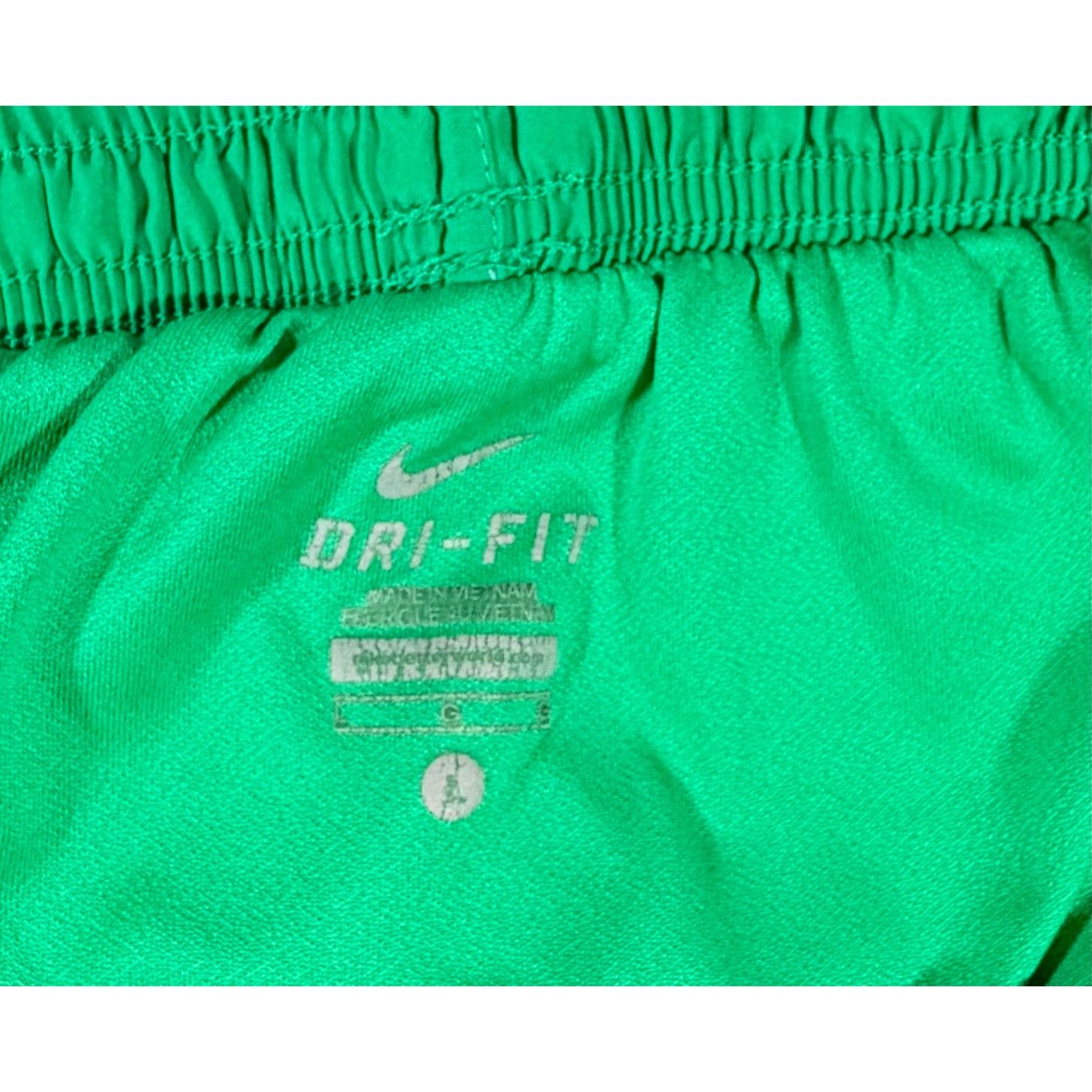 Nike Nike Dri-Fit Womens Green Running Shorts NavyBlue Trim Size Size 27" / US 4 / IT 40 - 3 Thumbnail