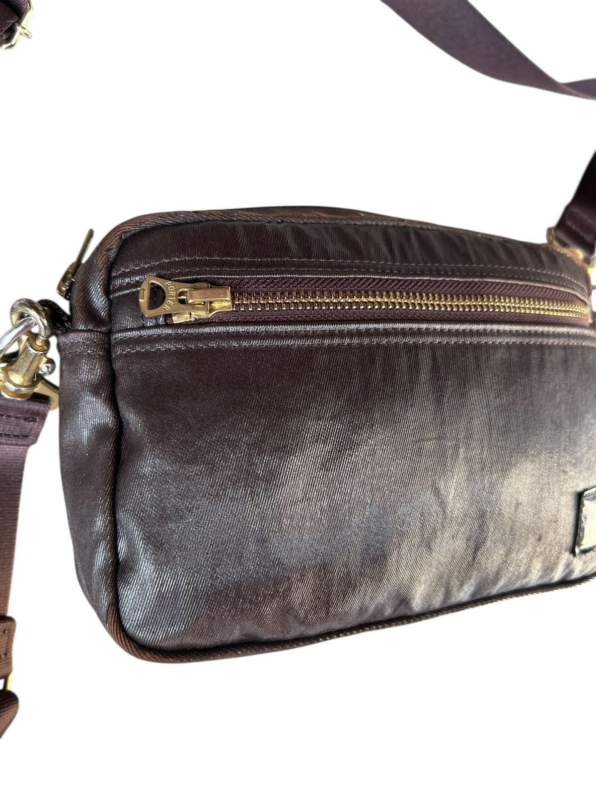 Porter By Yoshida Japan Distressed Coated Waxed Mini Bag