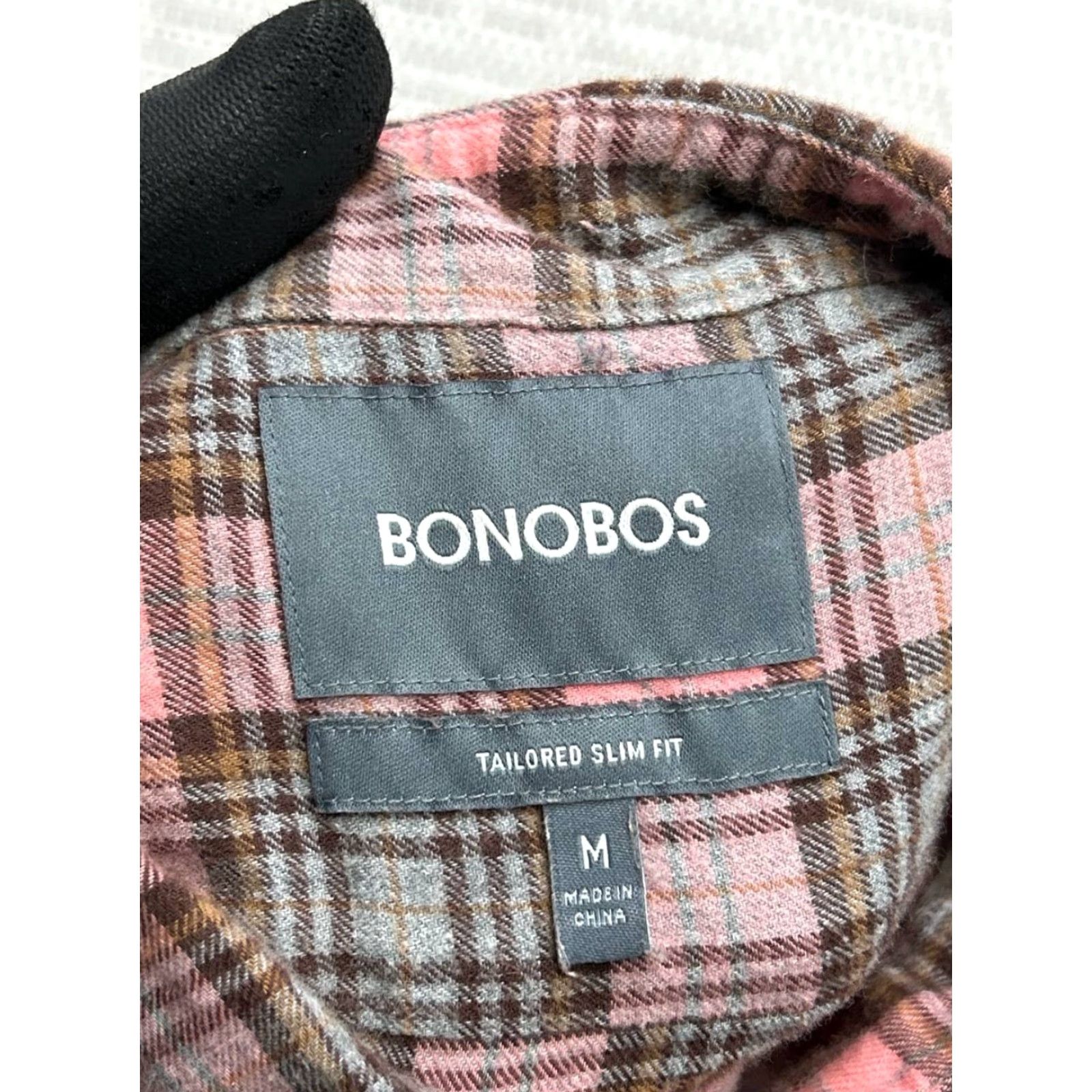 Bonobos Bonobos Slim Fit Flannel Shirt Mens M Multicolor Plaid Button Up Knit Cotton Tailored Long Sleeve Casual Shirt Mens Maximize Search Size US M / EU 48-50 / 2 - 4 Thumbnail