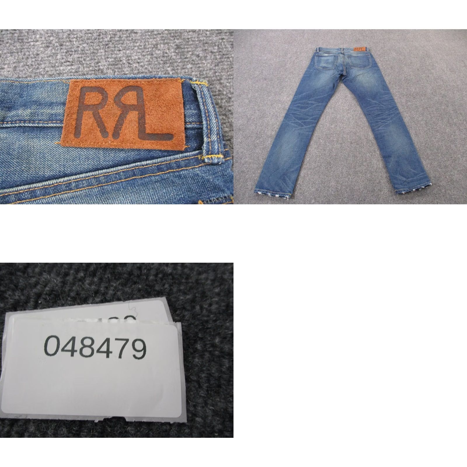 Vintage RRL Ralph Lauren Jeans Mens 30 X 32 Denim Slim Straight 5-Pocket Blue Cotton Size US 30 / EU 46 - 9 Thumbnail