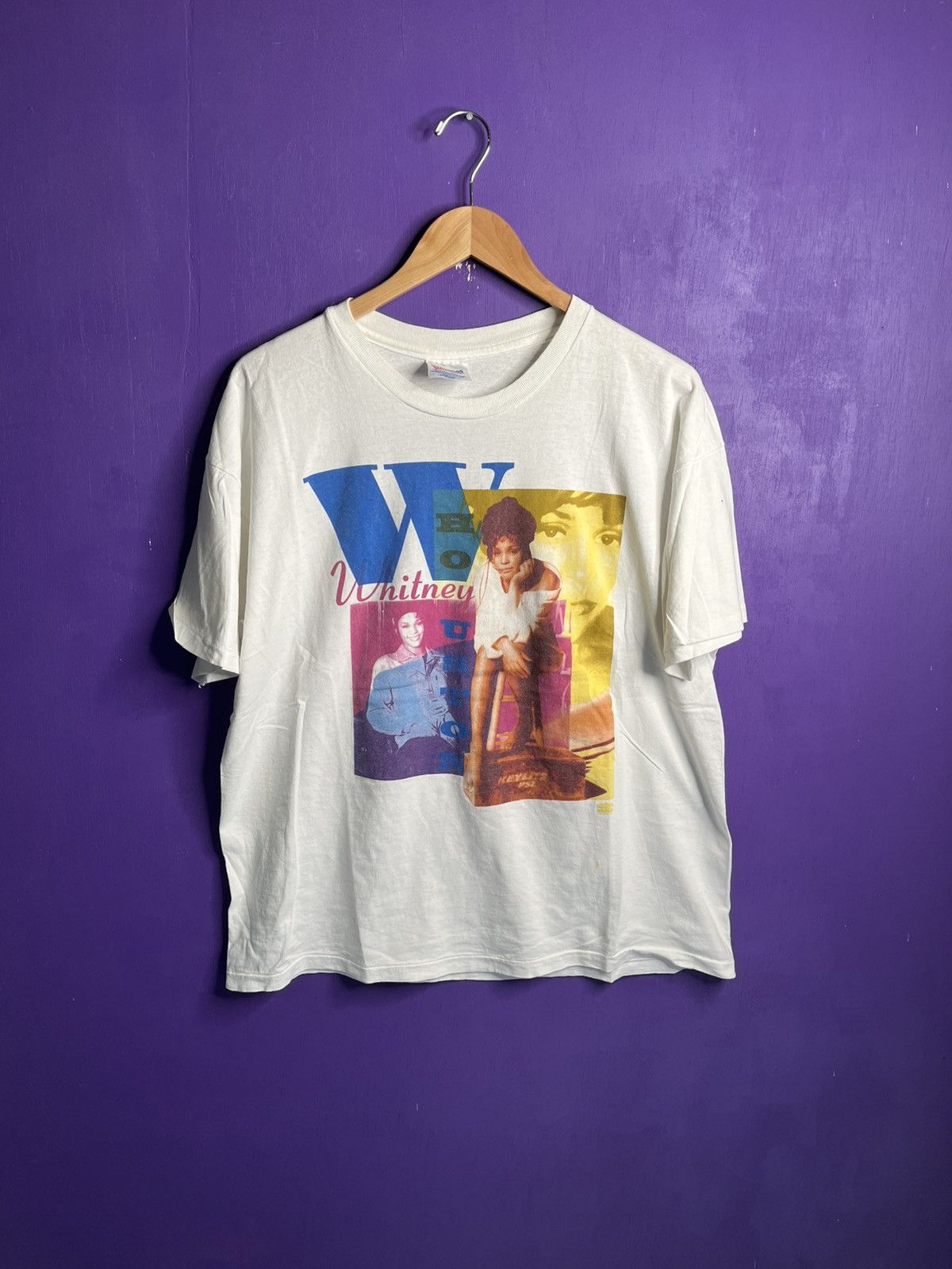 Vintage 90s Whitney Houston love tour t-shirt