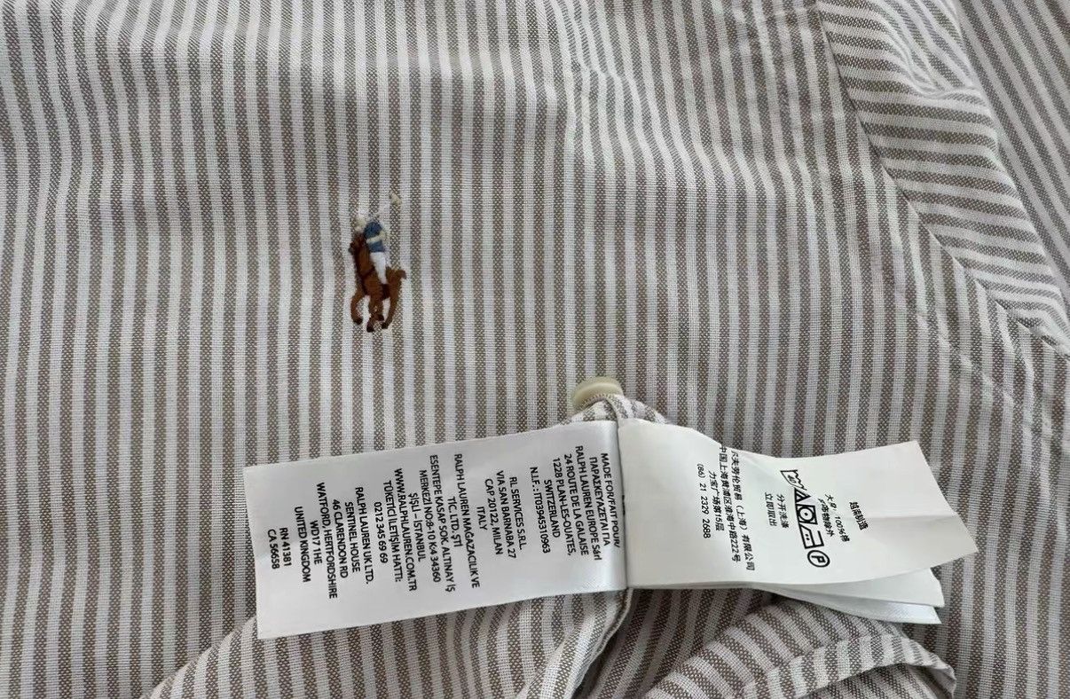 Polo Ralph Lauren POLO RALPH LAUREN CLASSIC FIT SHIRT Striped long-sleeve Size US XXL / EU 58 / 5 - 6 Thumbnail