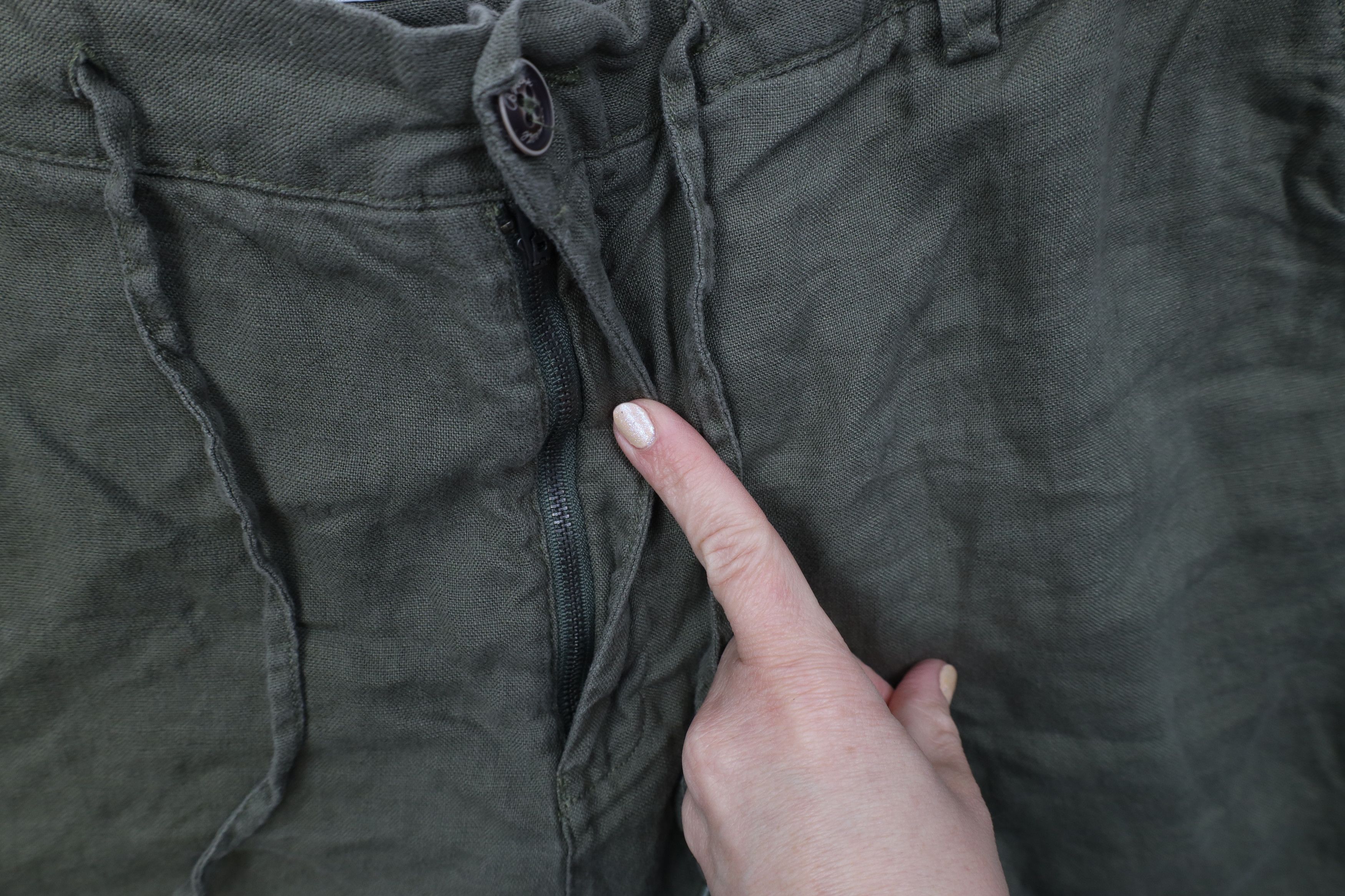 Vintage Vintage Y2K Streetwear Pure Linen Harem Beach Shorts Green Size US 40 / EU 56 - 6 Thumbnail