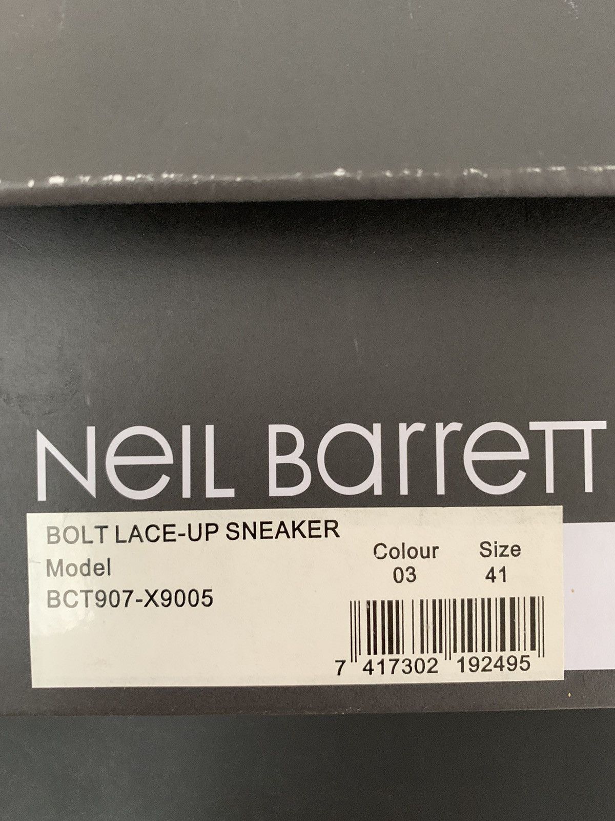 Neil Barrett Neil Barrett Bolt Lace Up Sneakers Size US 8 / EU 41 - 16 Thumbnail