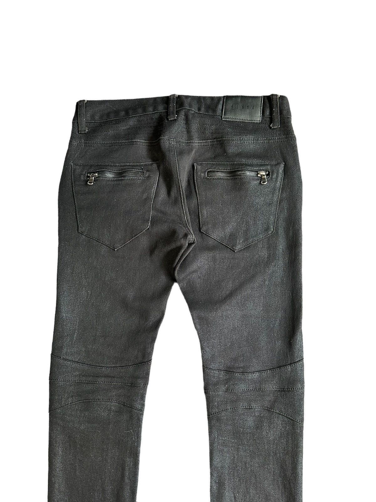 If Six Was Nine 00's SEANA waxed biker skinny pant Size US 31 - 8 Thumbnail