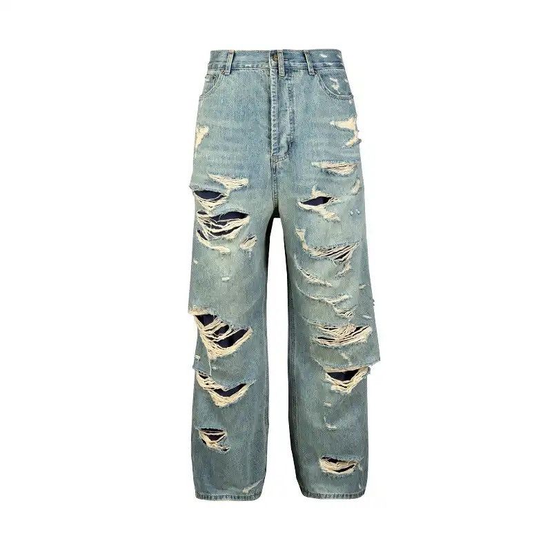 Japanese Brand × Vintage Men's Street wear Wide Leg Jeans hip hop y2k jeans Size US 30 / EU 46 - 4 Thumbnail