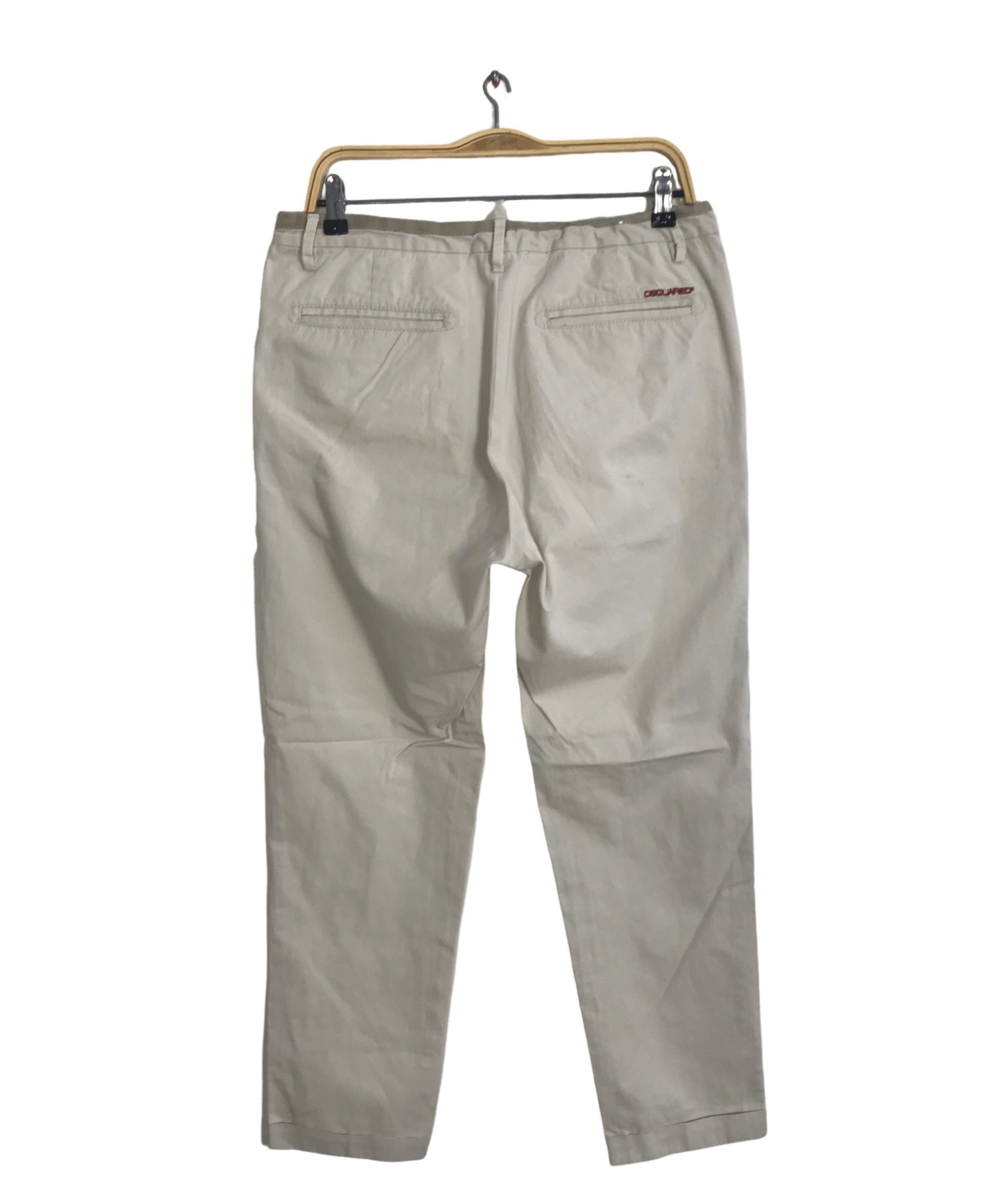 Dsquared2 Dsquared2 Italian Designer Beige Chino Pant Slack Trouser Size US 31 - 2 Thumbnail