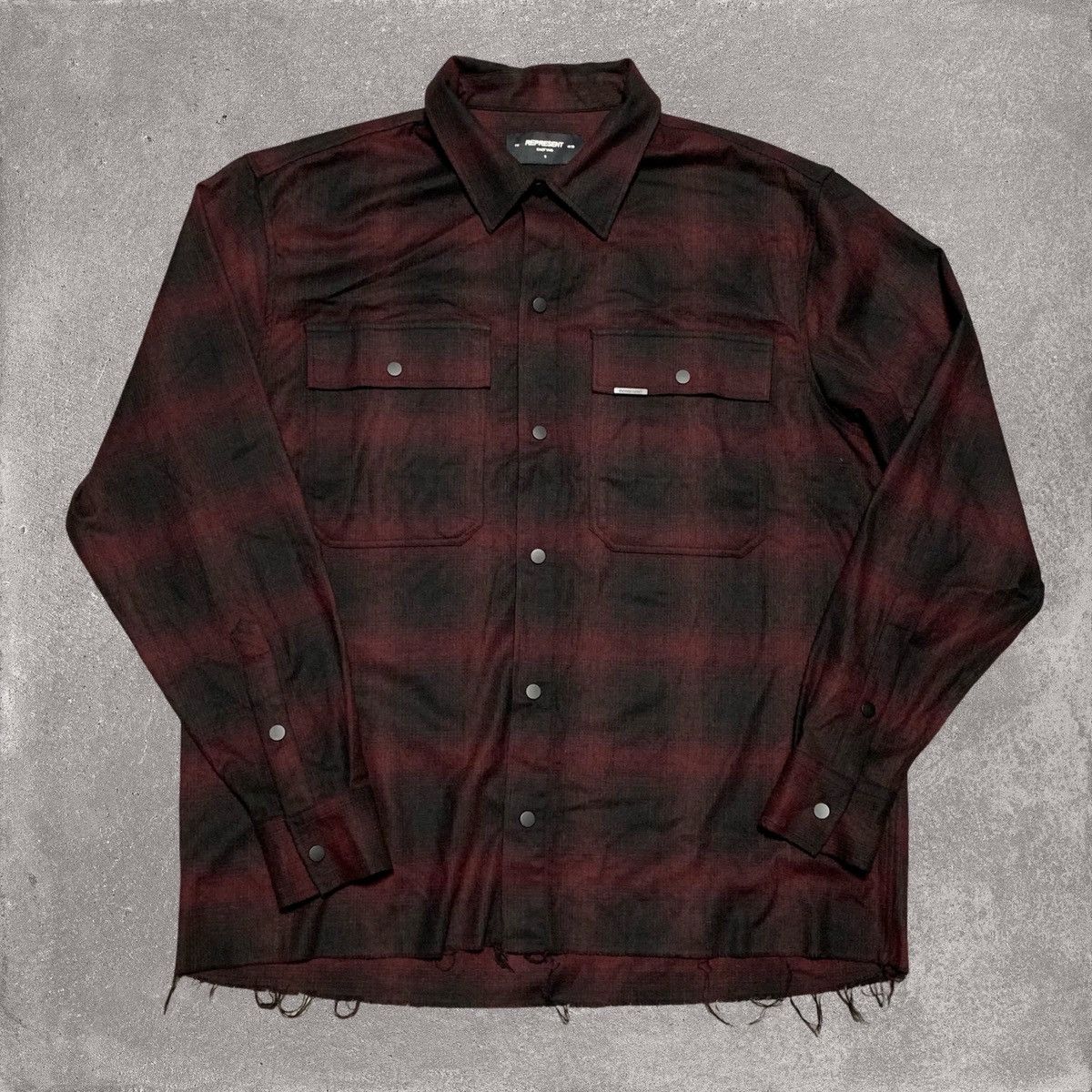 Represent Clo. Represent Small Shirt Button Check Burgundy Shirt Top Size US S / EU 44-46 / 1 - 1 Thumbnail