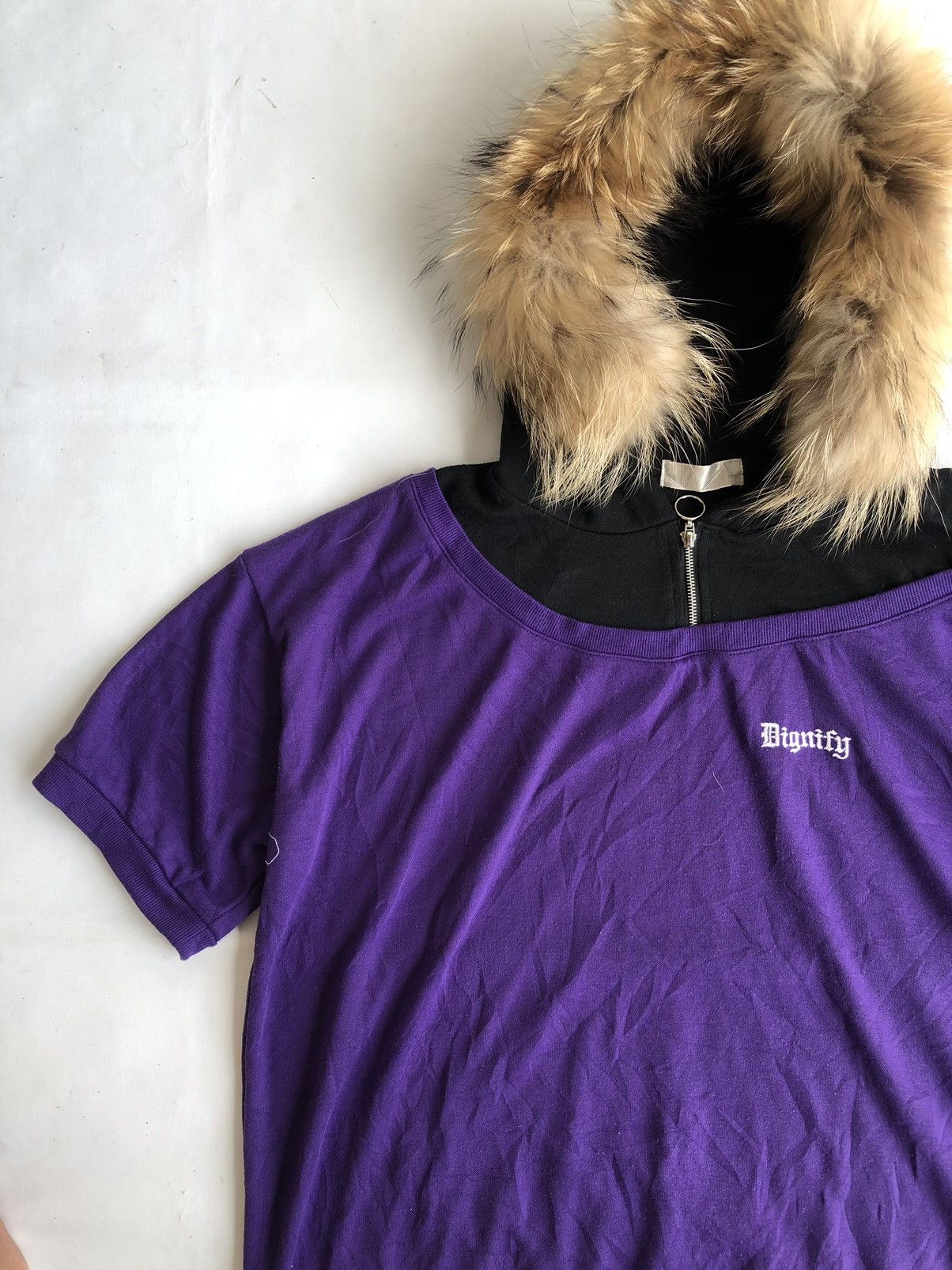 If Six Was Nine Poem Gothic Double Layer Fur Hoodie Ifsixwasnine Style Size US M / EU 48-50 / 2 - 4 Thumbnail