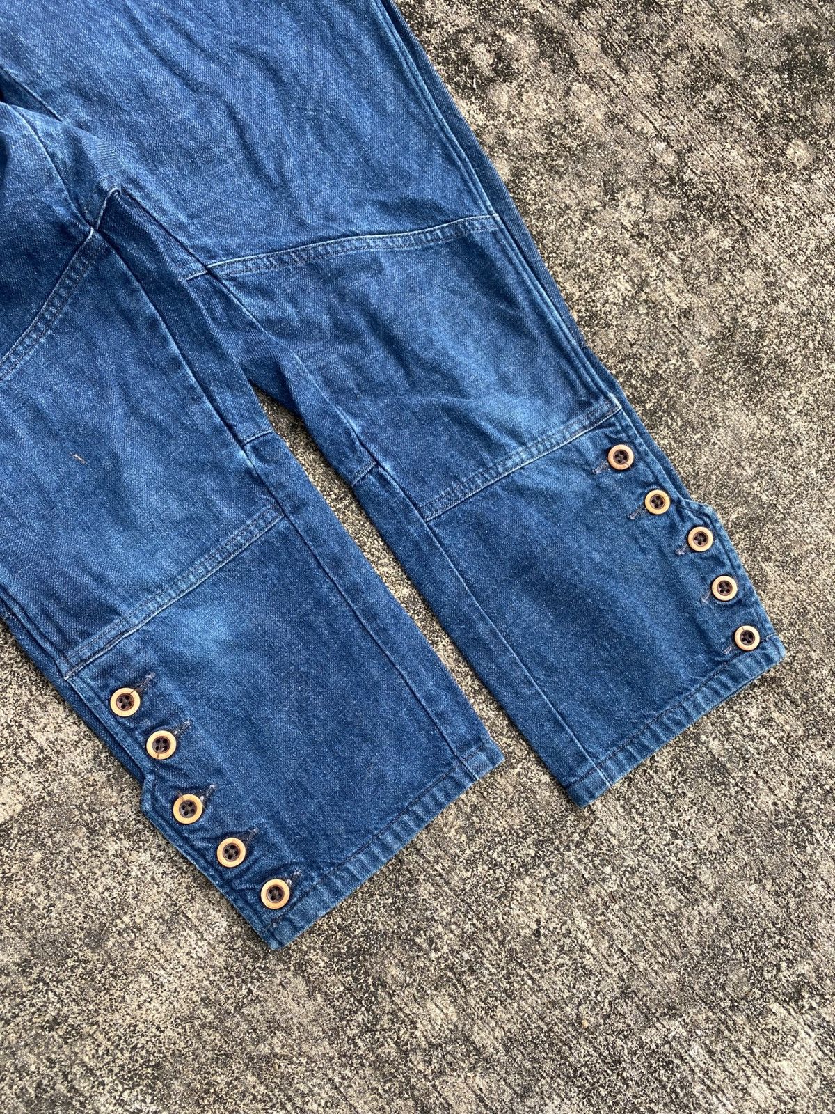 45rpm ❗️Vintage 45RPM 3/4 Japanese Denim Pants with Button Leg Size US 29 - 5 Thumbnail