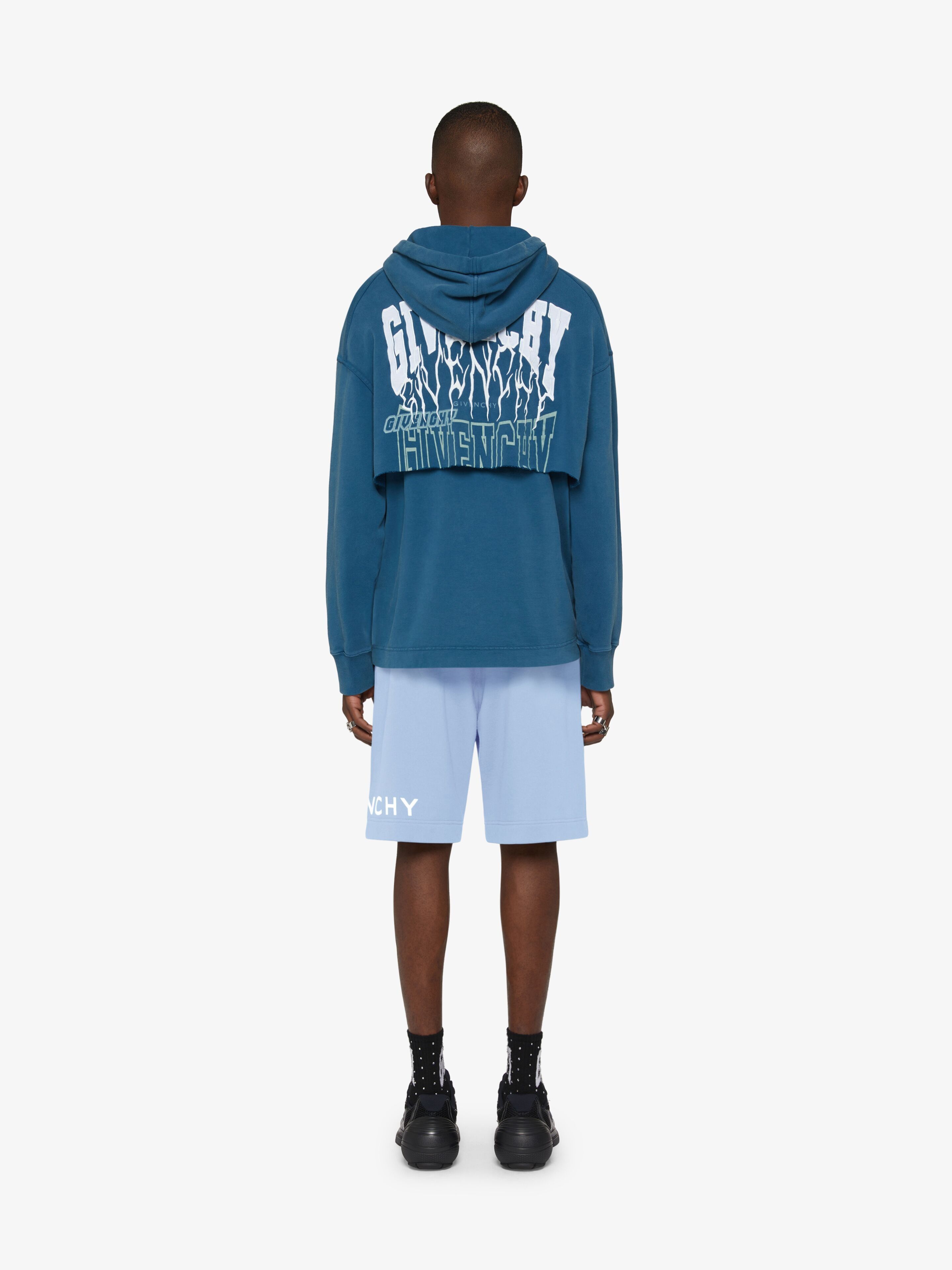 Givenchy o1srvl11e0725 Boxy Fit Shorts in Blue Size US 36 / EU 52 - 4 Thumbnail