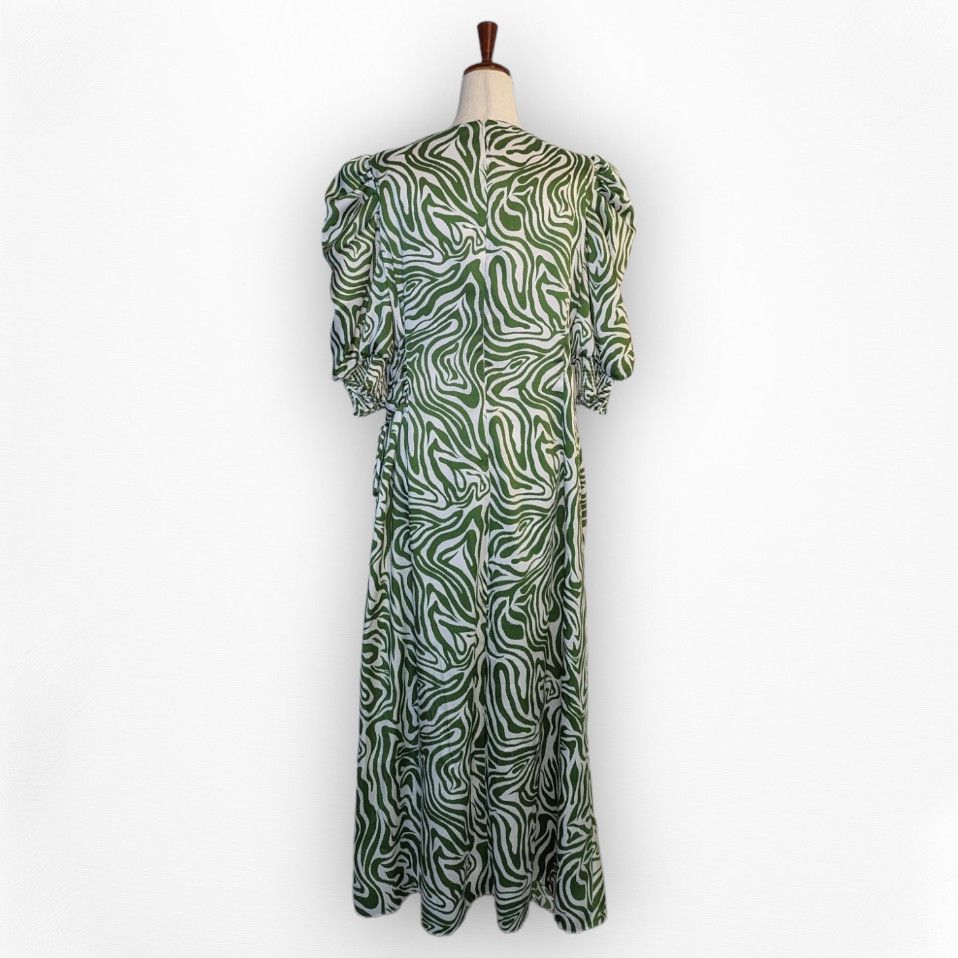 Cinq a Sept Cinq a Sept Kacy maxi dress size 14 green zebra print Size XL / US 12-14 / IT 48-50 - 2 Thumbnail