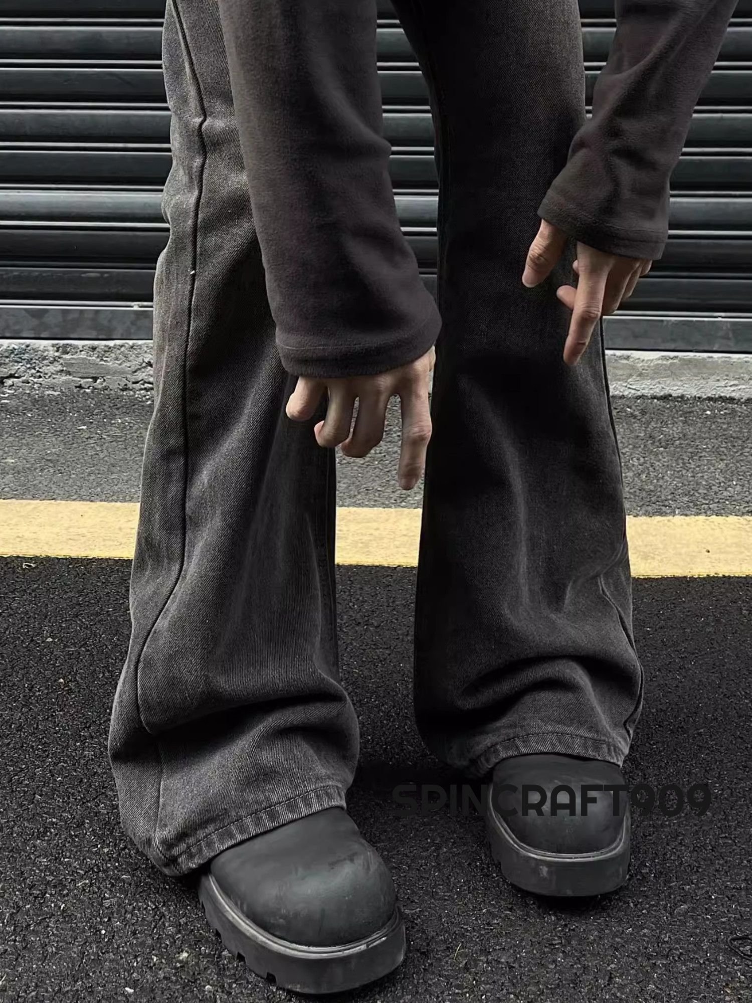 Jean Stacked Flare Denim Jeans Size US 30 / EU 46 - 5 Thumbnail