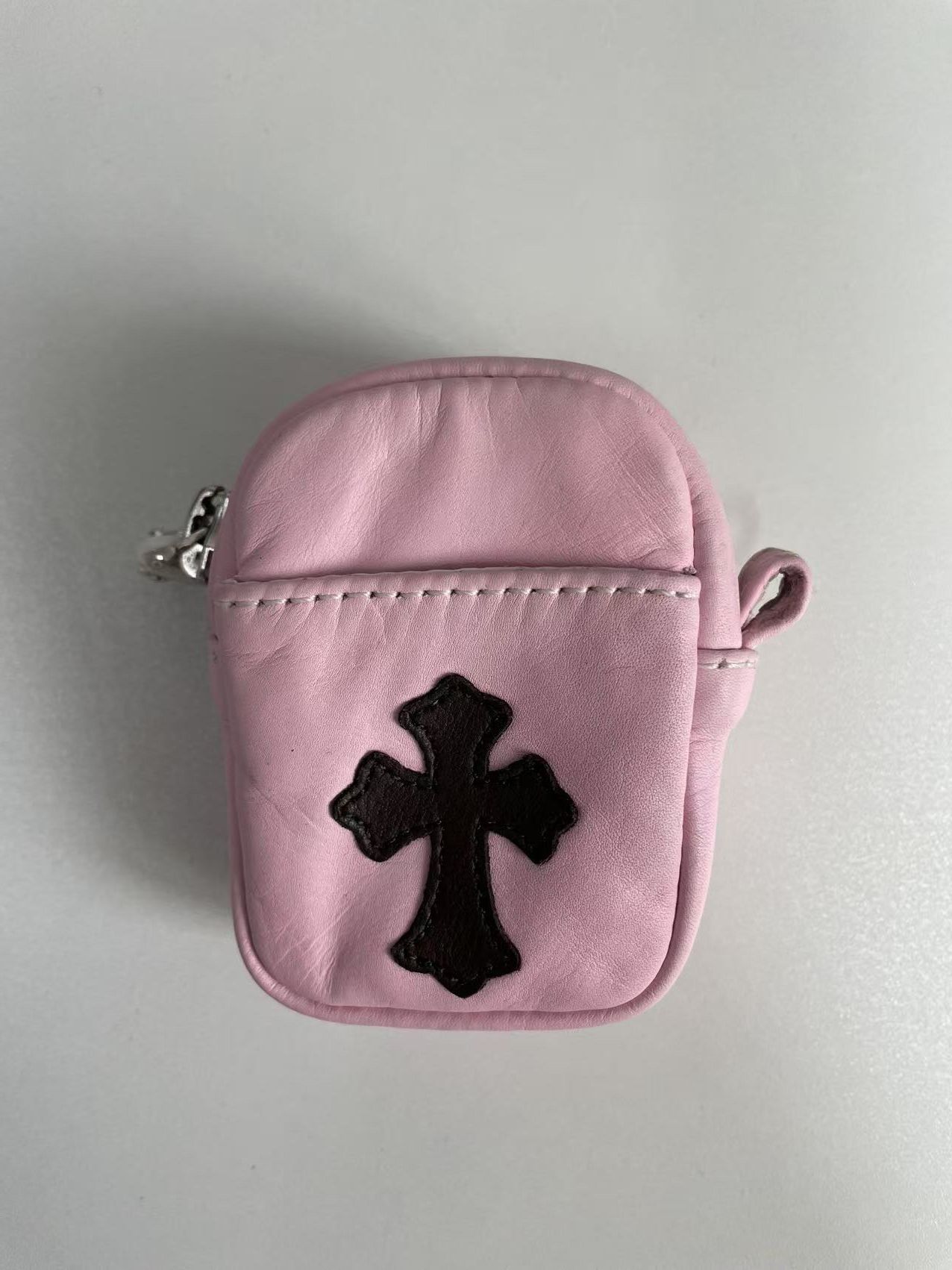 Chrome Hearts Chrome Hearts Pink Cross Patch Airpod Micro Take Wallet Size ONE SIZE - 4 Thumbnail