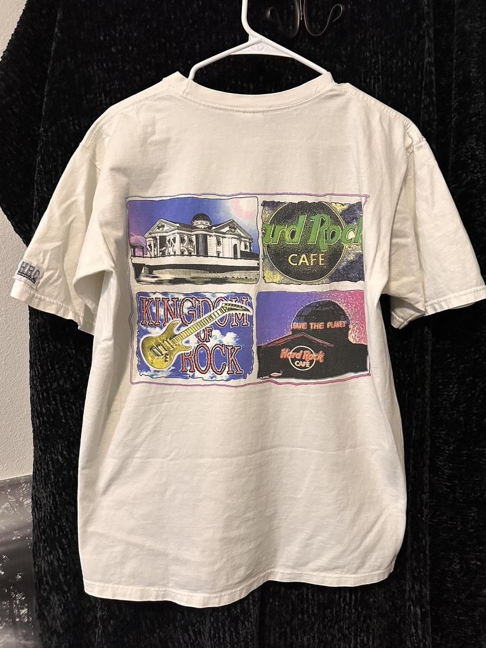Hard Rock Cafe × Vintage Hard Rock Cafe Orlando white and green t-shirt Size US L / EU 52-54 / 3 - 5 Thumbnail