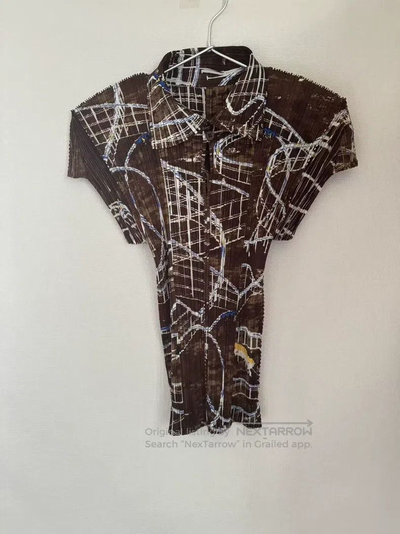 Issey Miyake Issey Miyake Roller Coaster Playful Print Short Sleeve Size L / US 10 / IT 46 - 1 Thumbnail