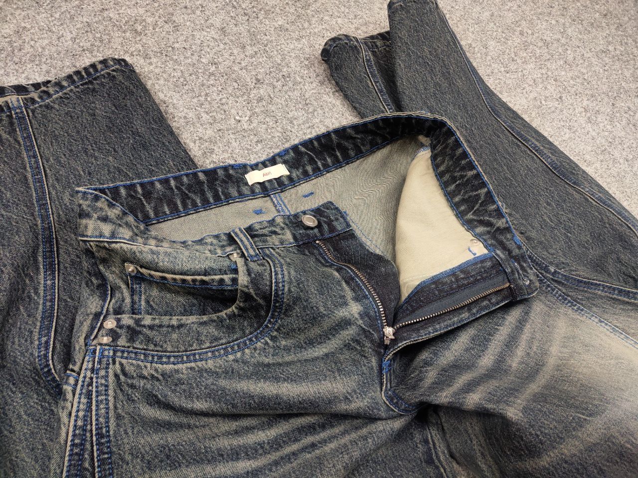 If Six Was Nine Abri studio Design heart Berto Baggy Faded denim Pants Jeans Size US 30 / EU 46 - 13 Thumbnail
