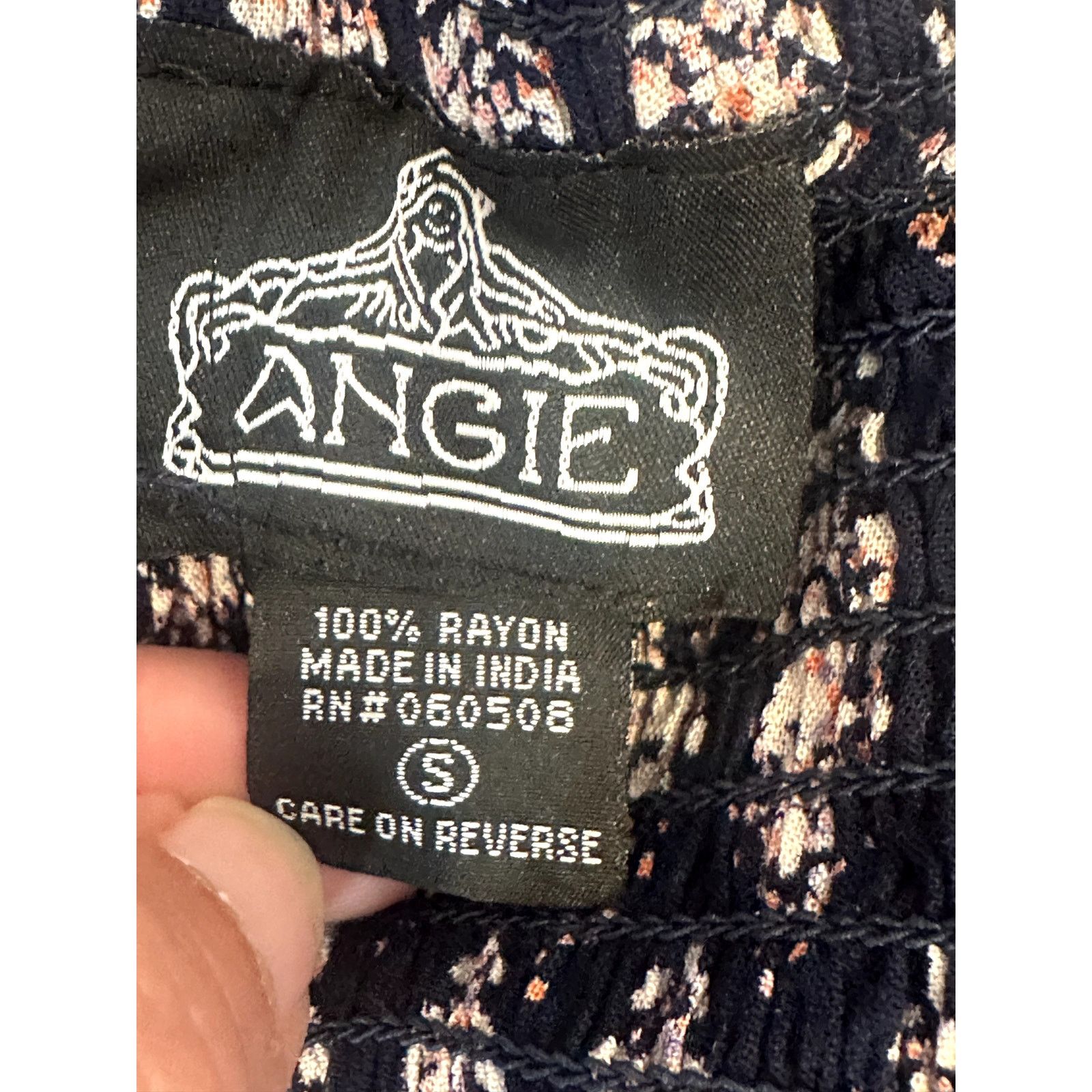 Other Angie Women's Boho Mini Paisley Blue 3/4 Sleeve Neck Dress S Size S / US 4 / IT 40 - 8 Thumbnail
