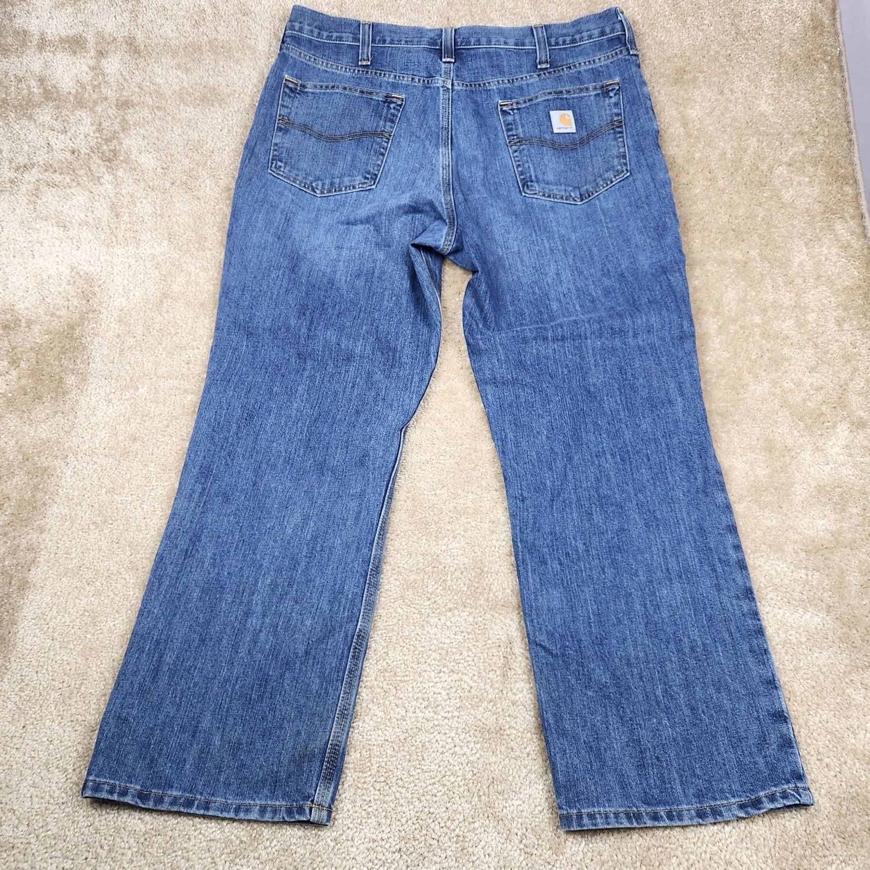 Carhartt Carhartt Jeans Mens 38x30 Relaxed Fit Medium Wash Blue Denim 101483-980 B110 Size US 40 / EU 56 - 4 Thumbnail