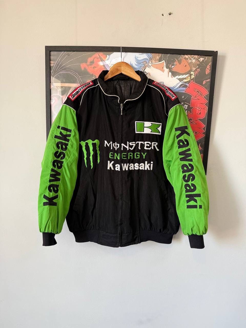 NASCAR × Vintage (SOLD) Kawasaki x Monster Energy Racing Jacket