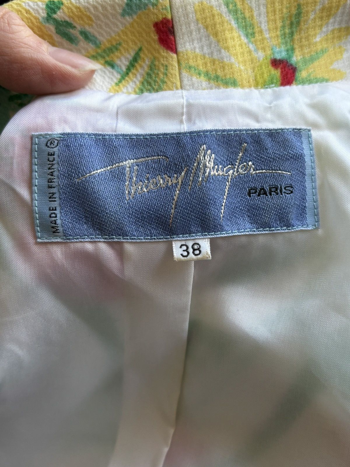Thierry Mugler Thierry Mugler Couture Floral Sculpted Jacket – Summer 1997 Size S / US 4 / IT 40 - 11 Thumbnail