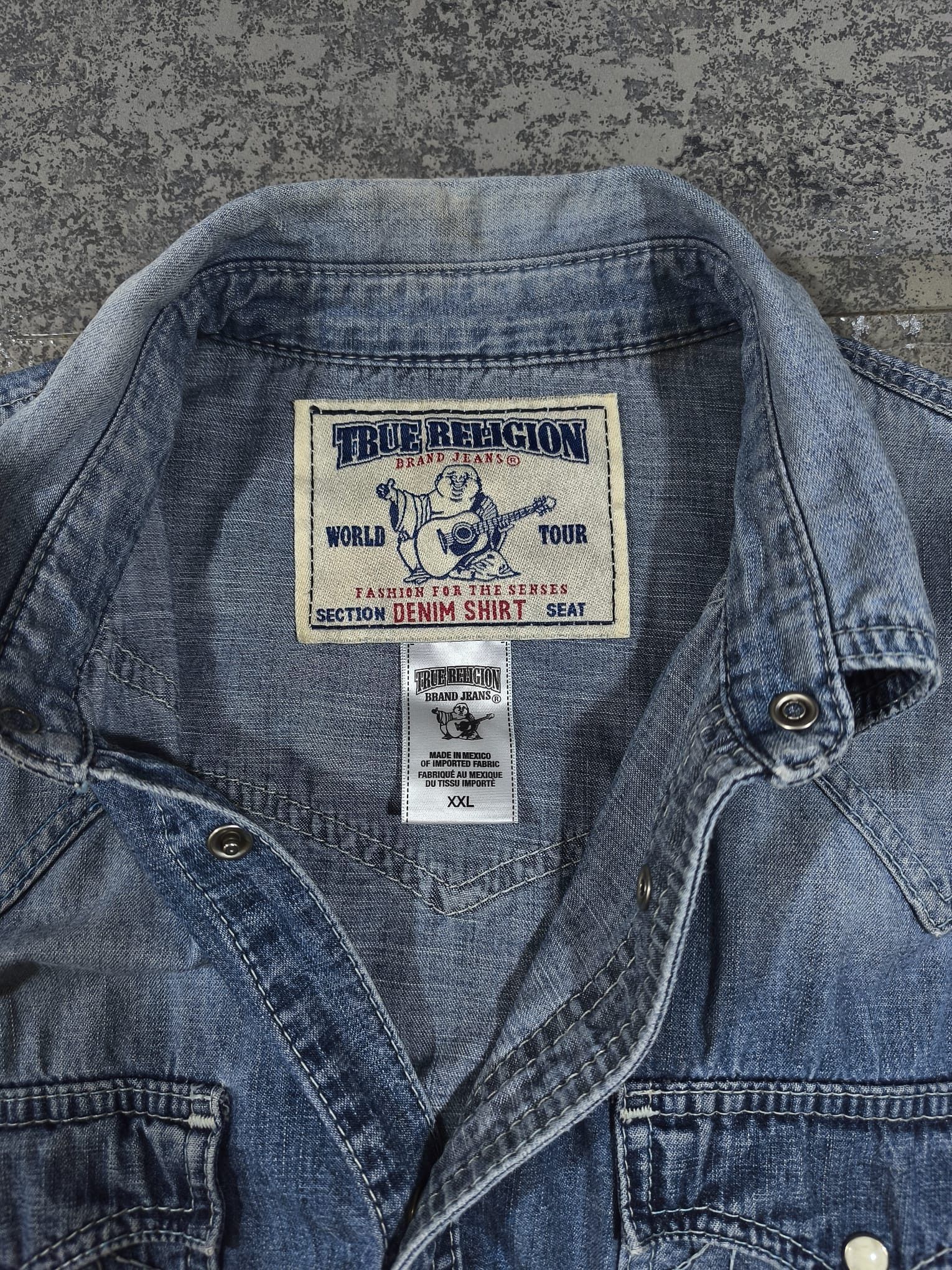 True Religion True Religion Denim Shirt Western Pearl Snap Button Size US XL / EU 56 / 4 - 4 Thumbnail