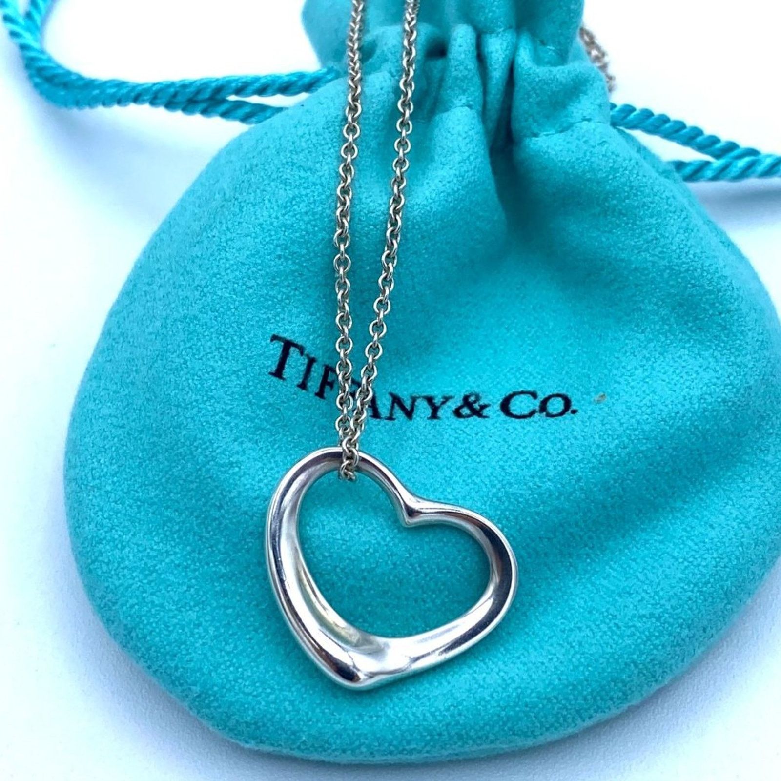 Tiffany & Co. Tiffany & Co Elsa Peretti Open Heart Pendant Necklace Size ONE SIZE - 2 Thumbnail