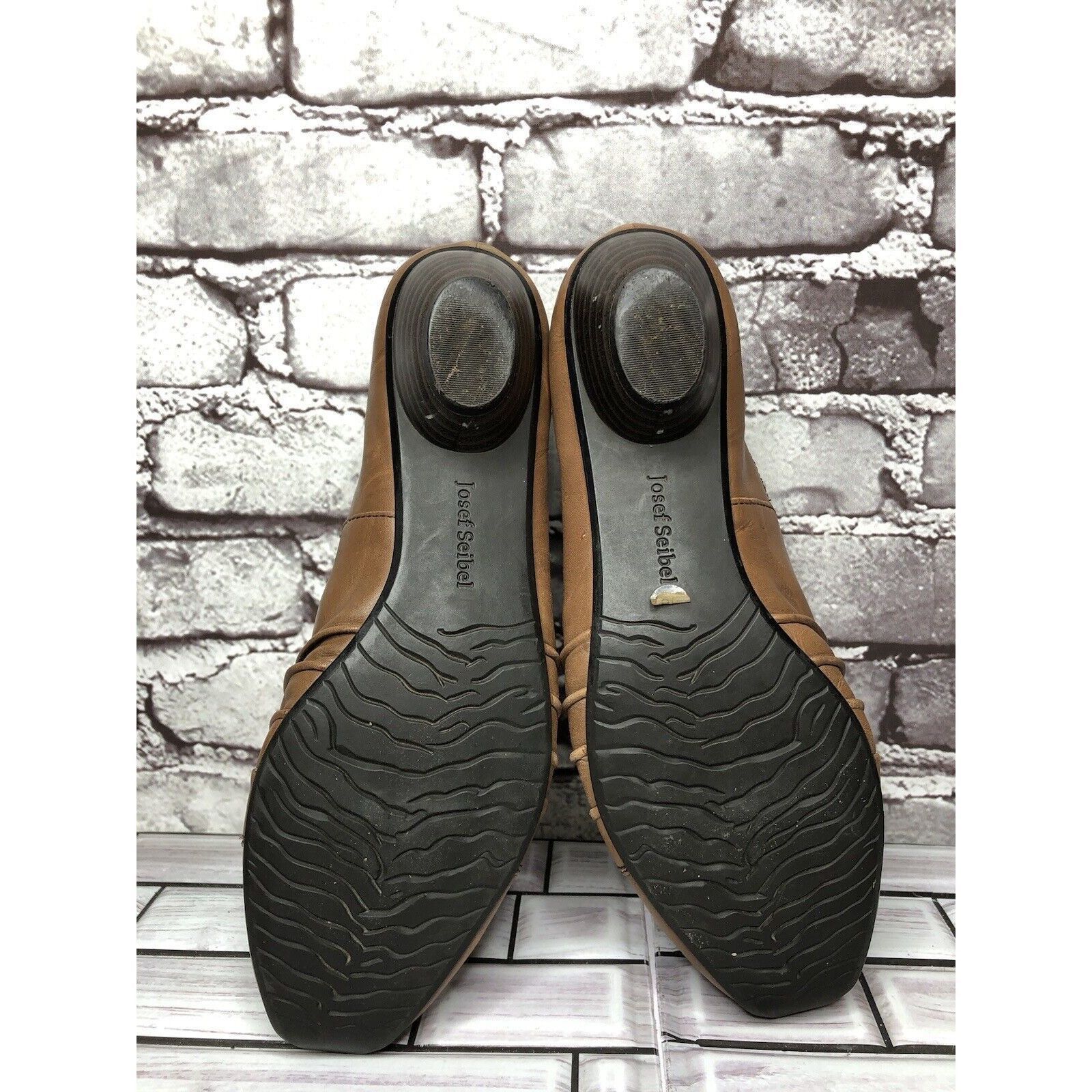 JOSEF SEIBAL Josef Seibel Brown Leather Slip On Heel Booties Shoes Women’ Size US 9 / IT 39 - 10 Thumbnail