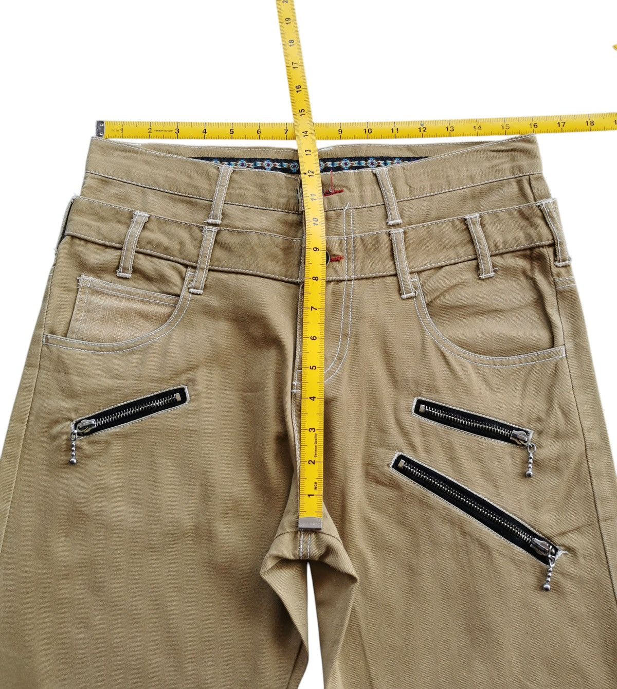 semanticdesign Semantic Design Doublewaist Khaki Pants Size US 32 / EU 48 - 11 Thumbnail