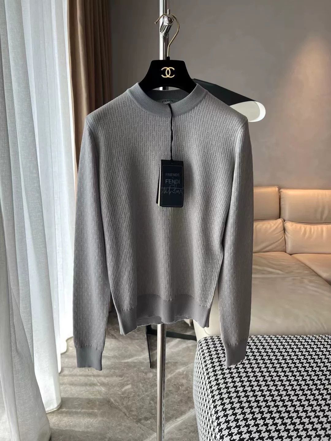Fendi Fendi FF Pattern Knit Sweater Size S / US 4 / IT 40 - 1 Thumbnail
