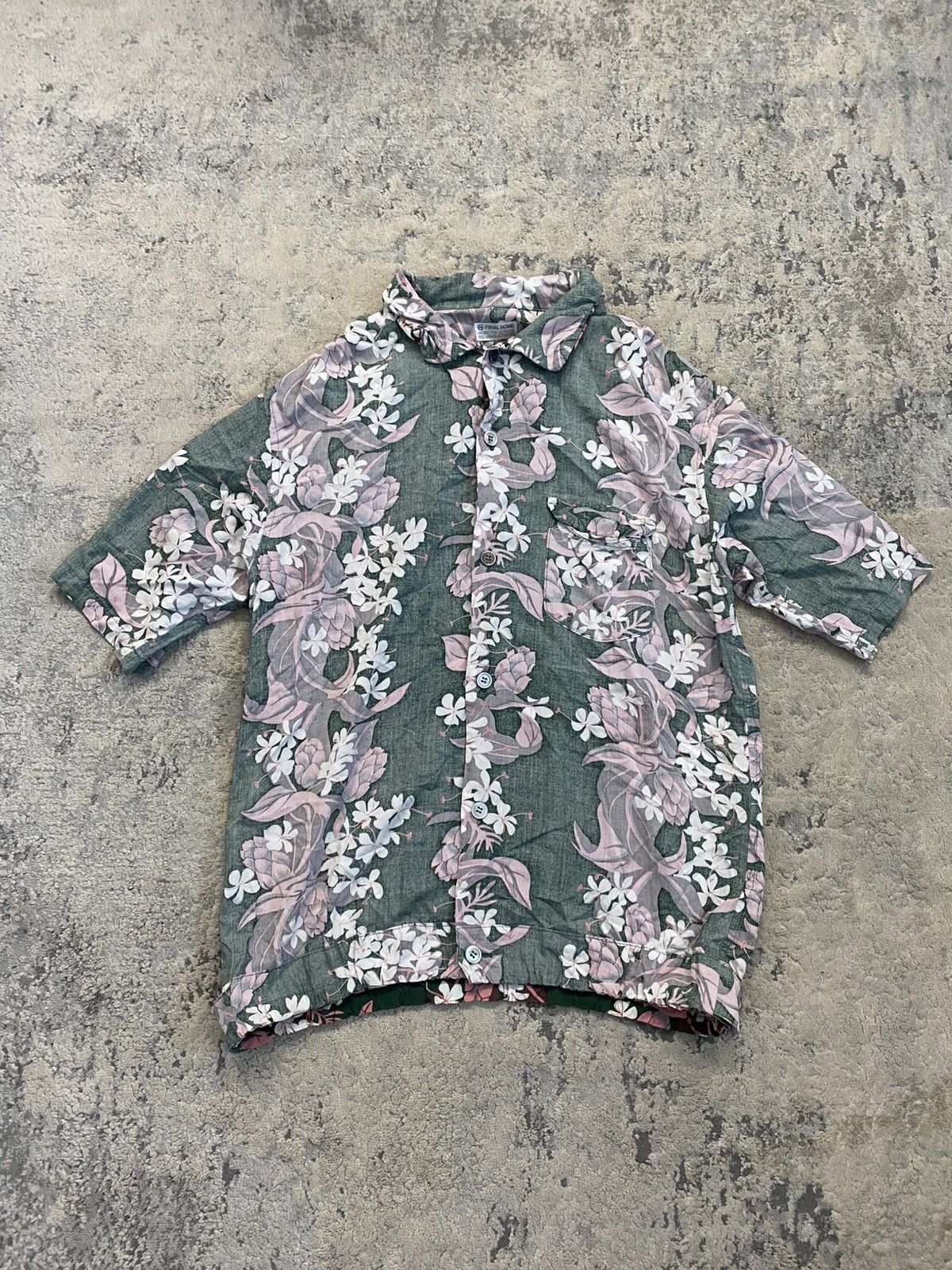 Final Home Final Home - Vintage Hawaiian Aloha Floral Shirt Size US S / EU 44-46 / 1 - 1 Thumbnail