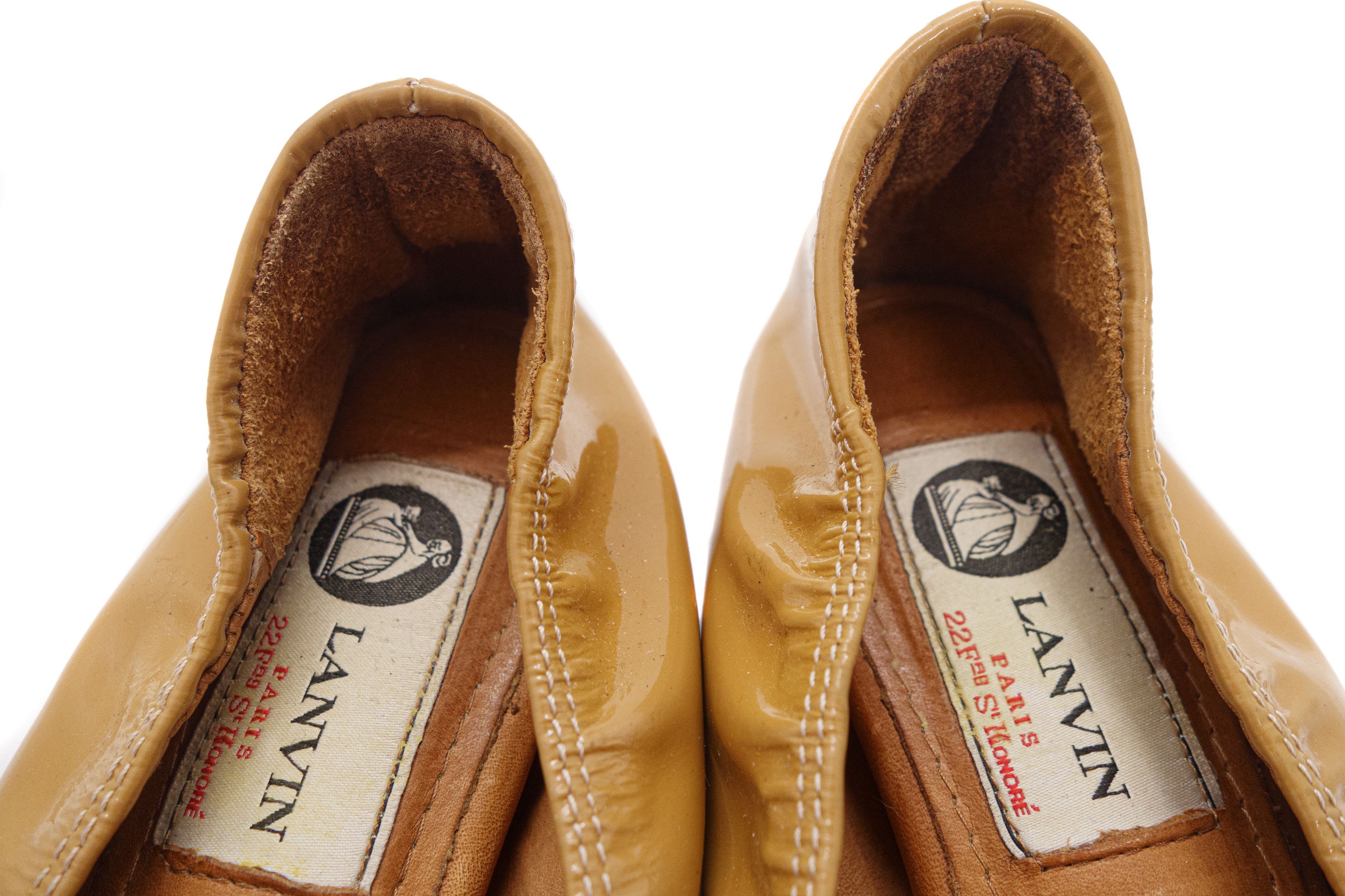 Lanvin 90S Patent Leather Boats Vintage Size US 8 / IT 38 - 8 Thumbnail