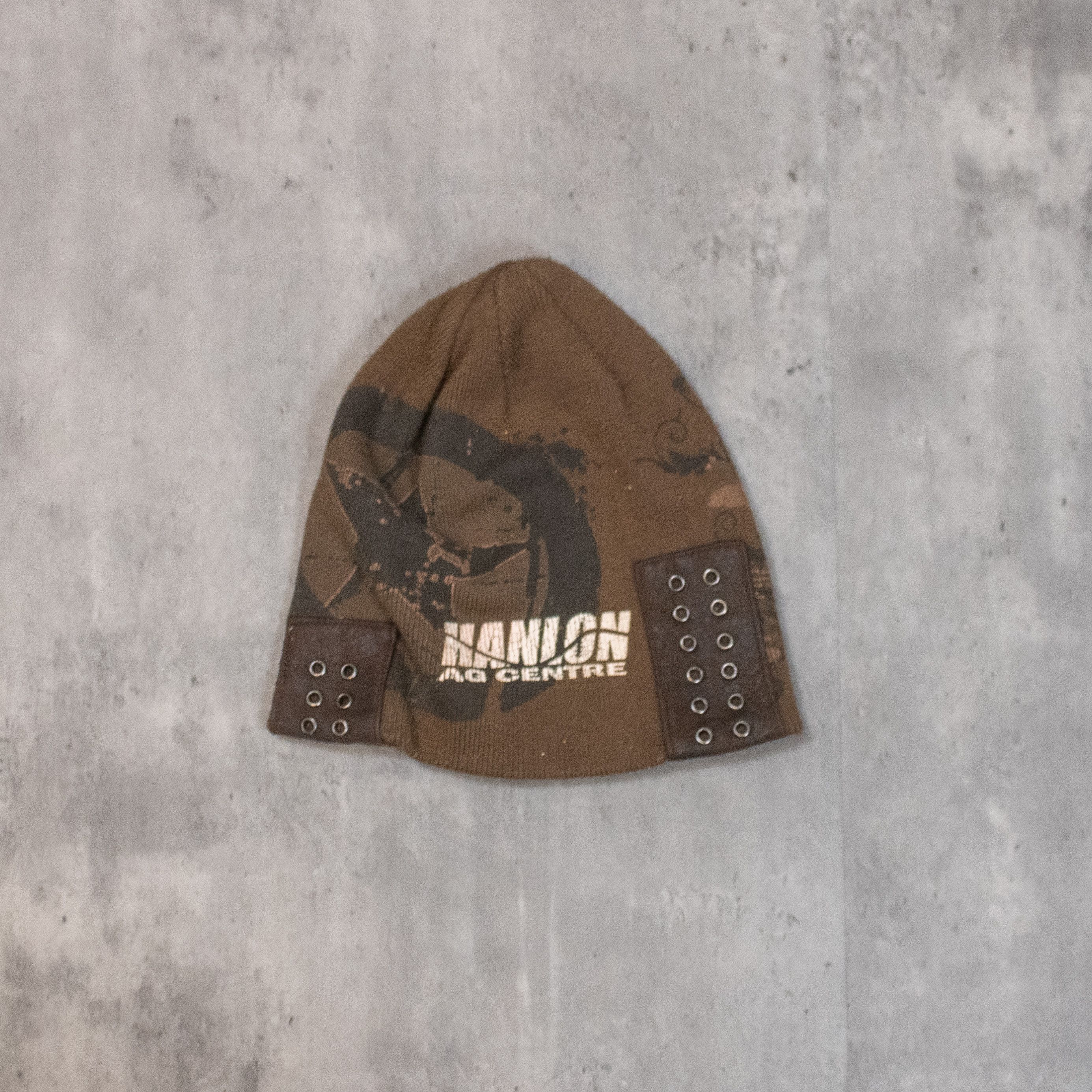 Japanese Brand Vintage VTG Y2K AOP Brown Skull Cap Size ONE SIZE - 1 Thumbnail