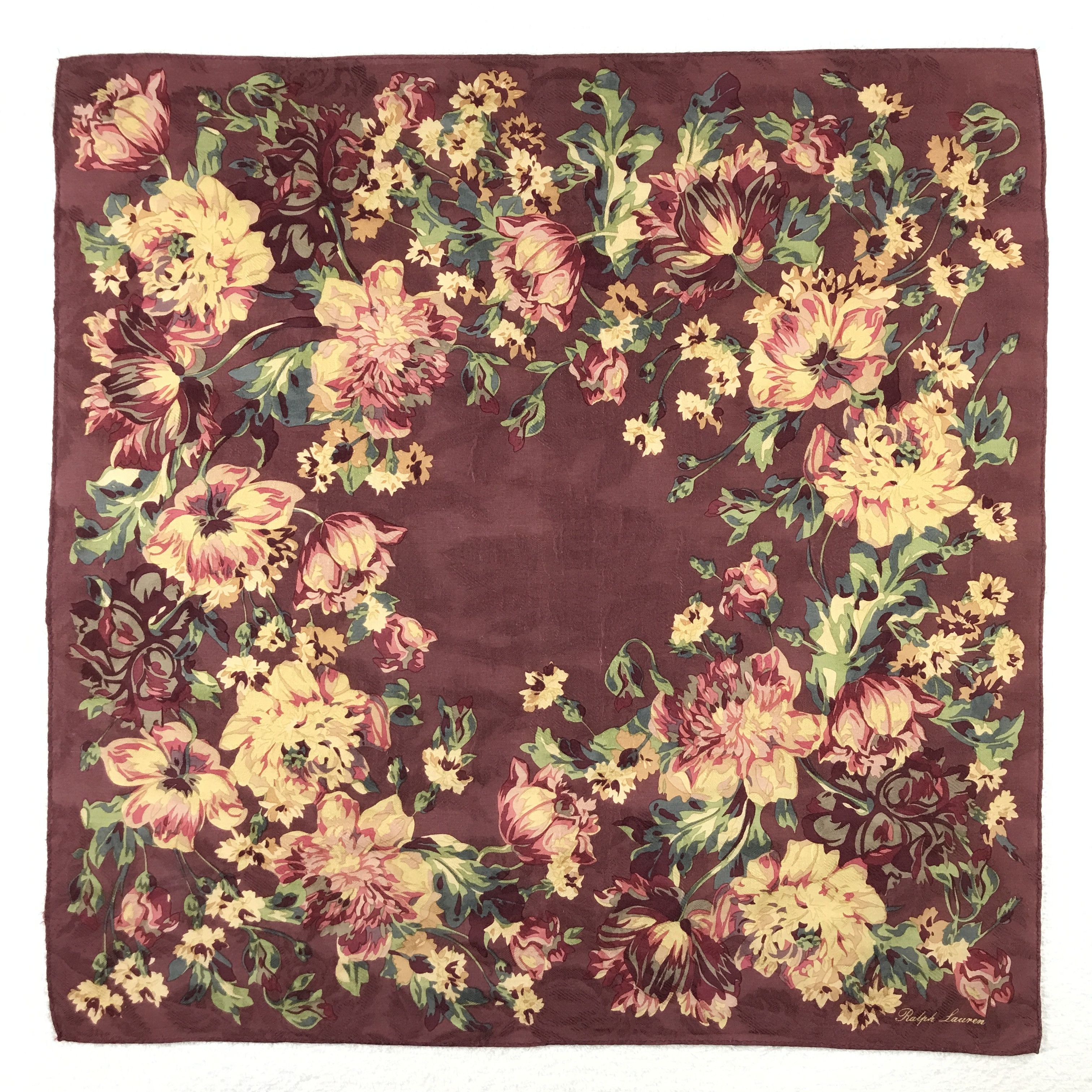 Designer × Ralph Lauren × Vintage Vintage Ralph Lauren Bandana Neckerchief Handkerchief Size ONE SIZE - 1 Thumbnail