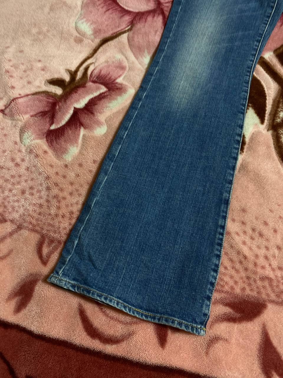 Japanese Brand Distressed Dirty Patchwork Painted Y2K Flared Crush Faded Size US 32 / EU 48 - 15 Thumbnail