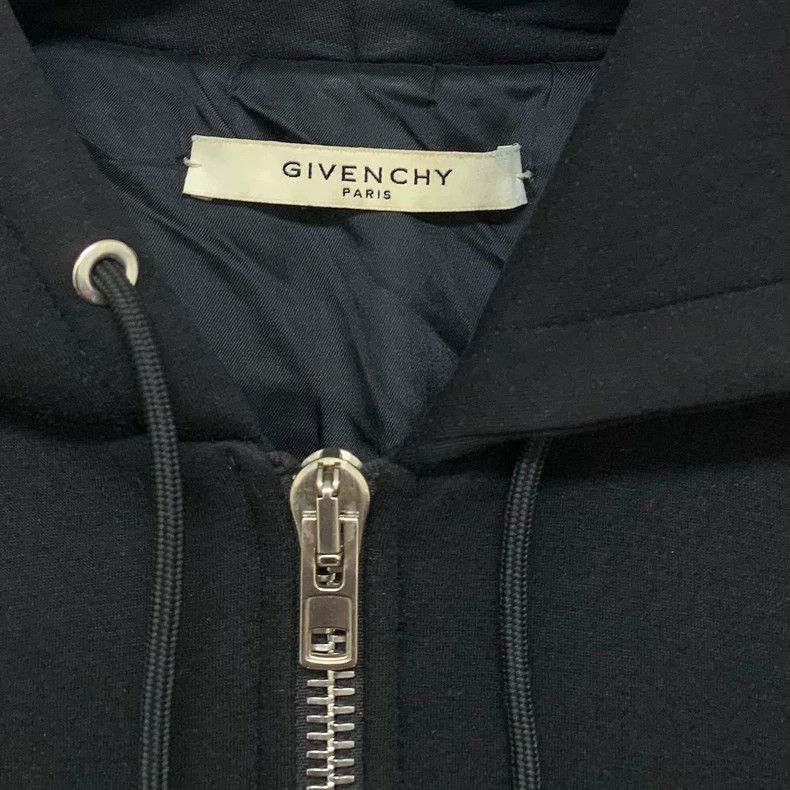 Givenchy Givenchy Size 56Black Five-Star Leather Patch Hooded Jacket Size US XL / EU 56 / 4 - 2 Thumbnail