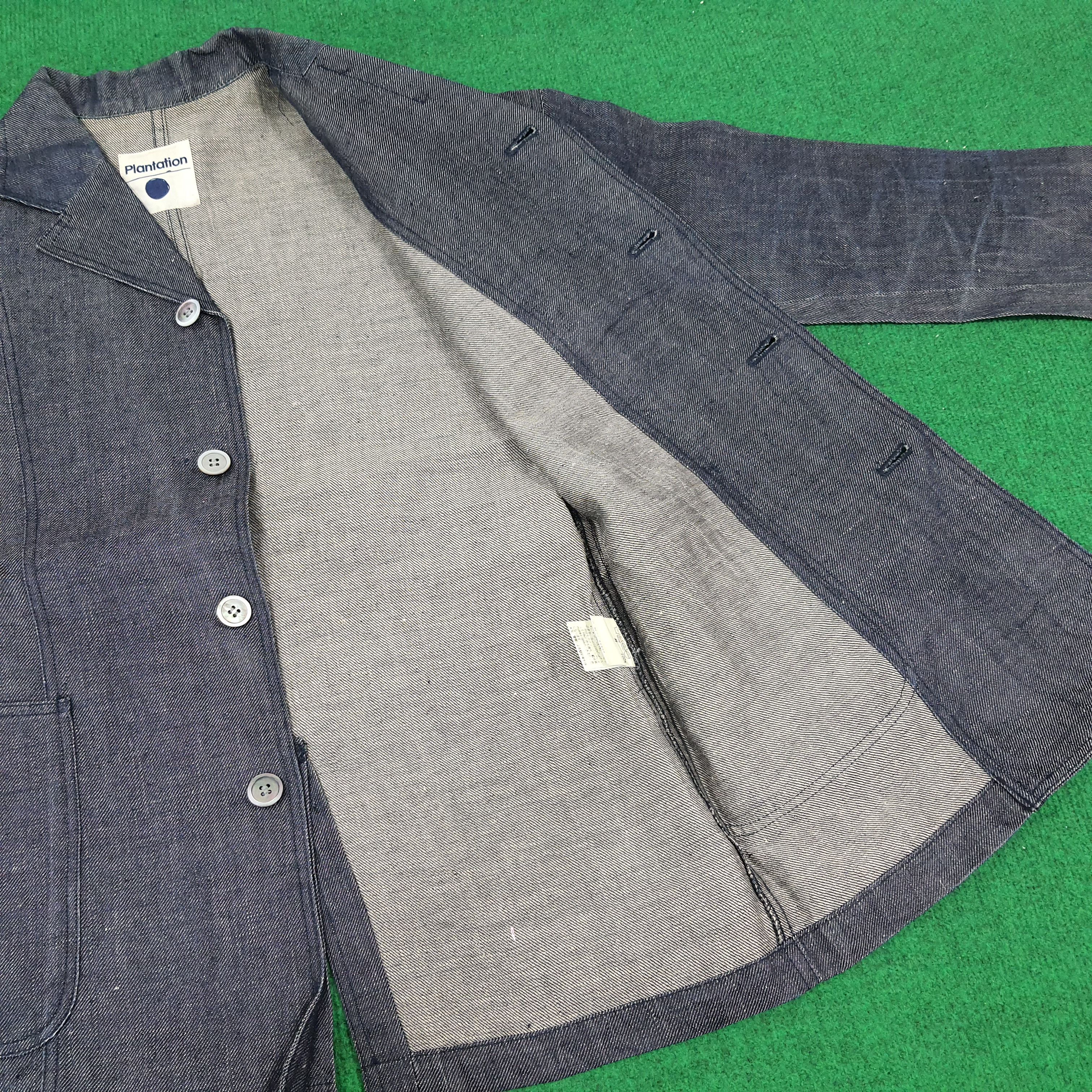 Issey Miyake × Japanese Brand × Vintage Vintage Plantation by Issey Miyake Japan Denim Blazers Size US S / EU 44-46 / 1 - 5 Thumbnail