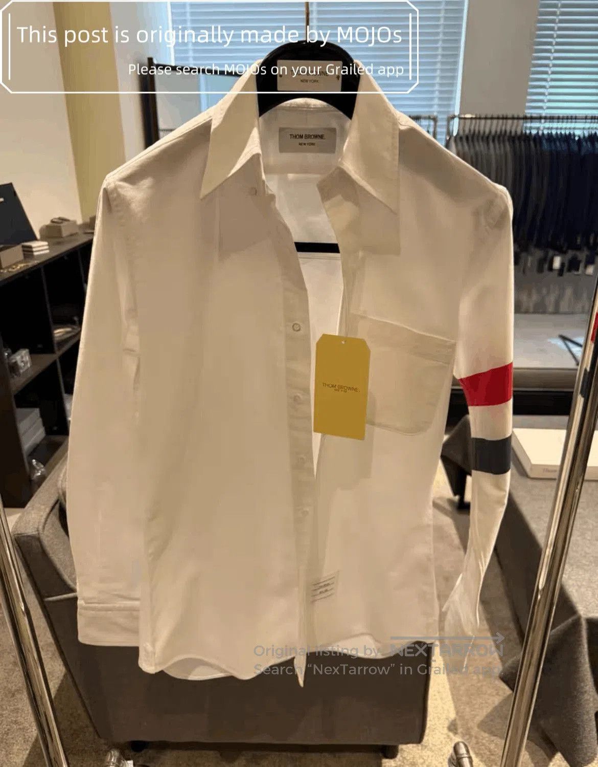 Sz 1 Thom Browne Huge Stripe Shirt.