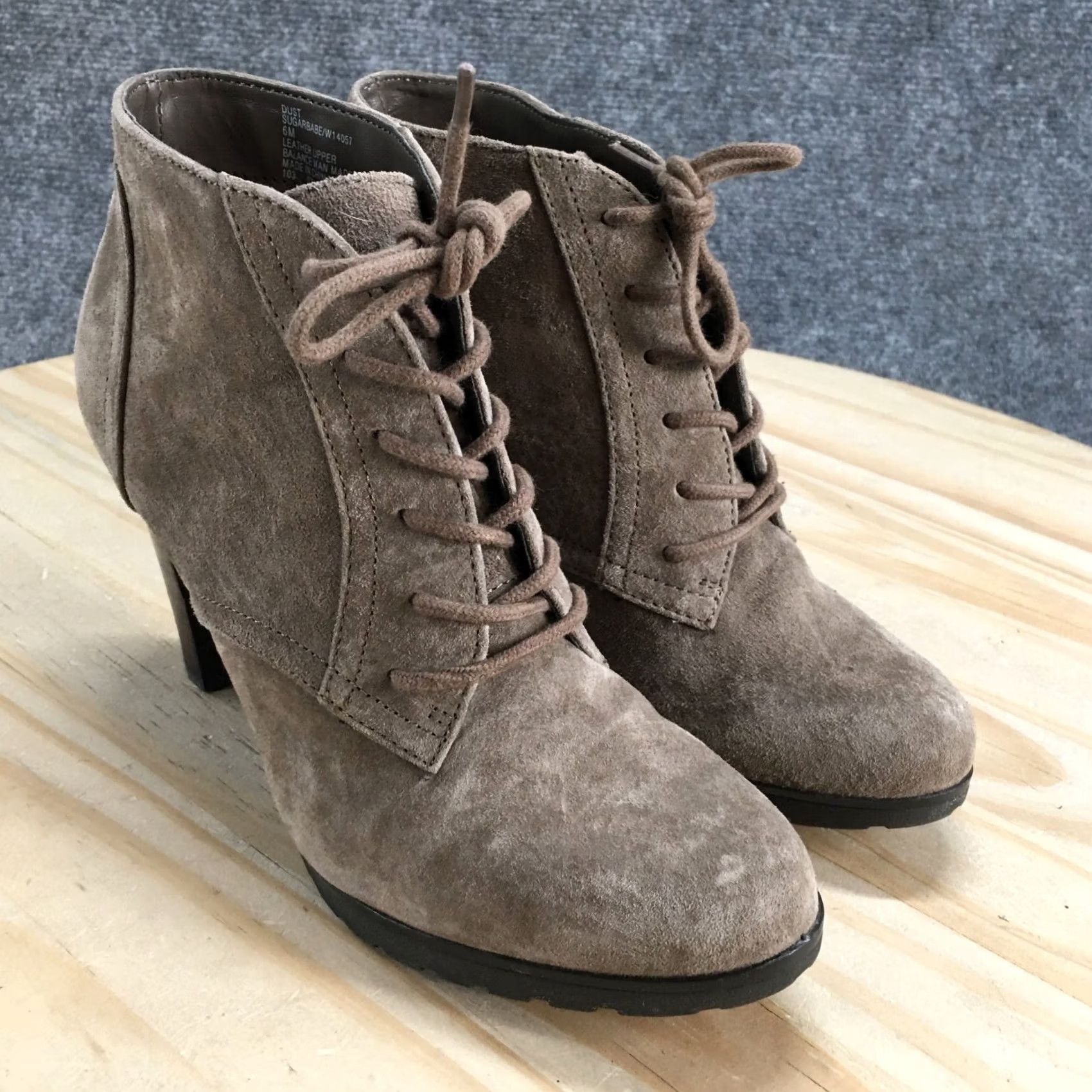 Vintage White Mountain Boots Womens 6 M Sugarbabe Ankle Bootie Beige Leather Cone Heels Boots Size US 6 / IT 36 - 3 Thumbnail