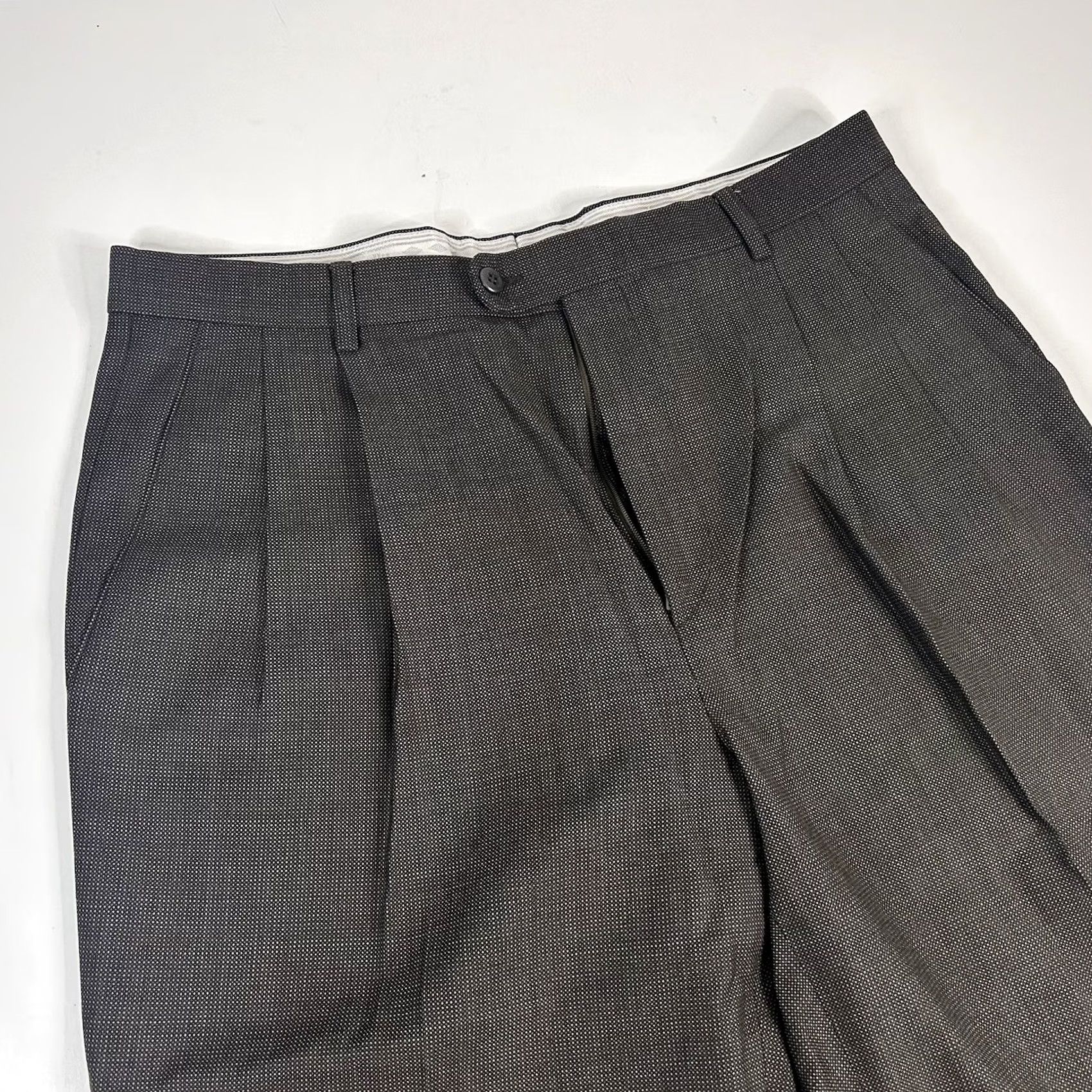Zanella Zanella 34 x 27 Bennett Dress Pants 100% Wool Pleated Brown Nailhead Italy Pants Mens Regular 34 Brown Wool Dress Pants Italy Mens Size US 34 / EU 50 - 2 Thumbnail