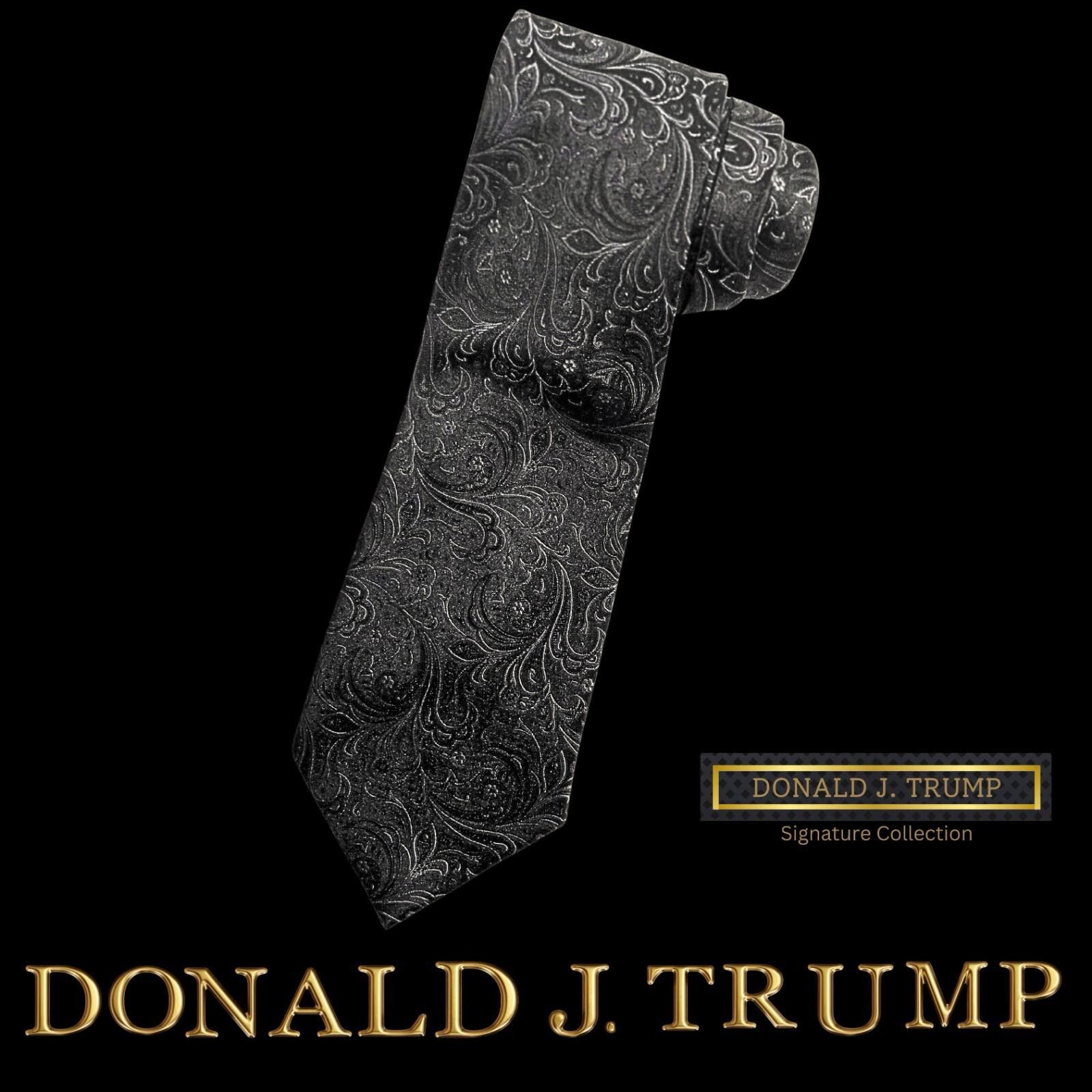 Designer Donald J. Trump Collection Necktie Paisley NEW w/ Gift Box Size ONE SIZE - 1 Thumbnail