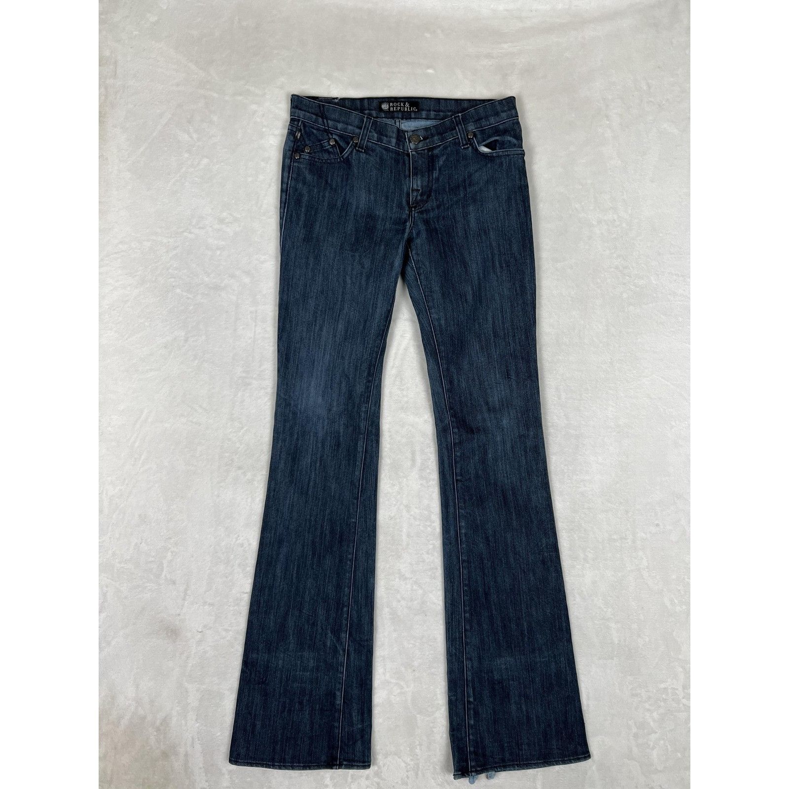 Rock & Republic Rock & Republic Jeans Womens 27 Dark Wash Bootcut Embellishe Size 27" / US 4 / IT 40 - 2 Thumbnail