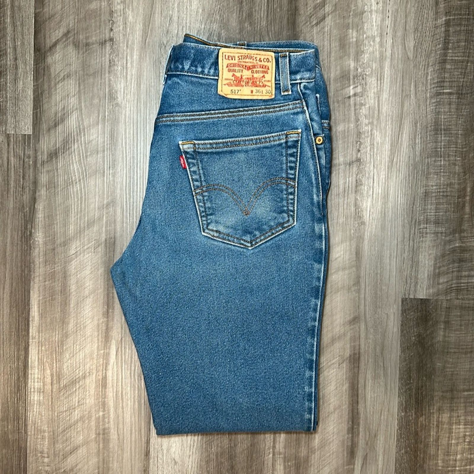 Levi's Levi’s 517 Boot Cut Jeans - 34x29 (Measures) Size US 34 / EU 50 - 1 Thumbnail