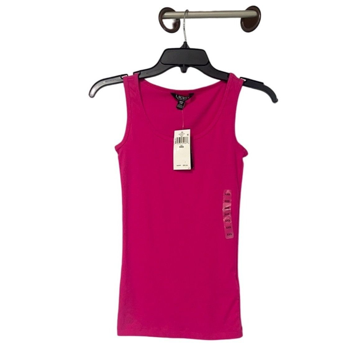 Lauren Ralph Lauren Lauren Ralph Lauren Women’s Scoop Neck Cotton Tank top, Pink Size XXS / US 00 / IT 34 - 4 Thumbnail